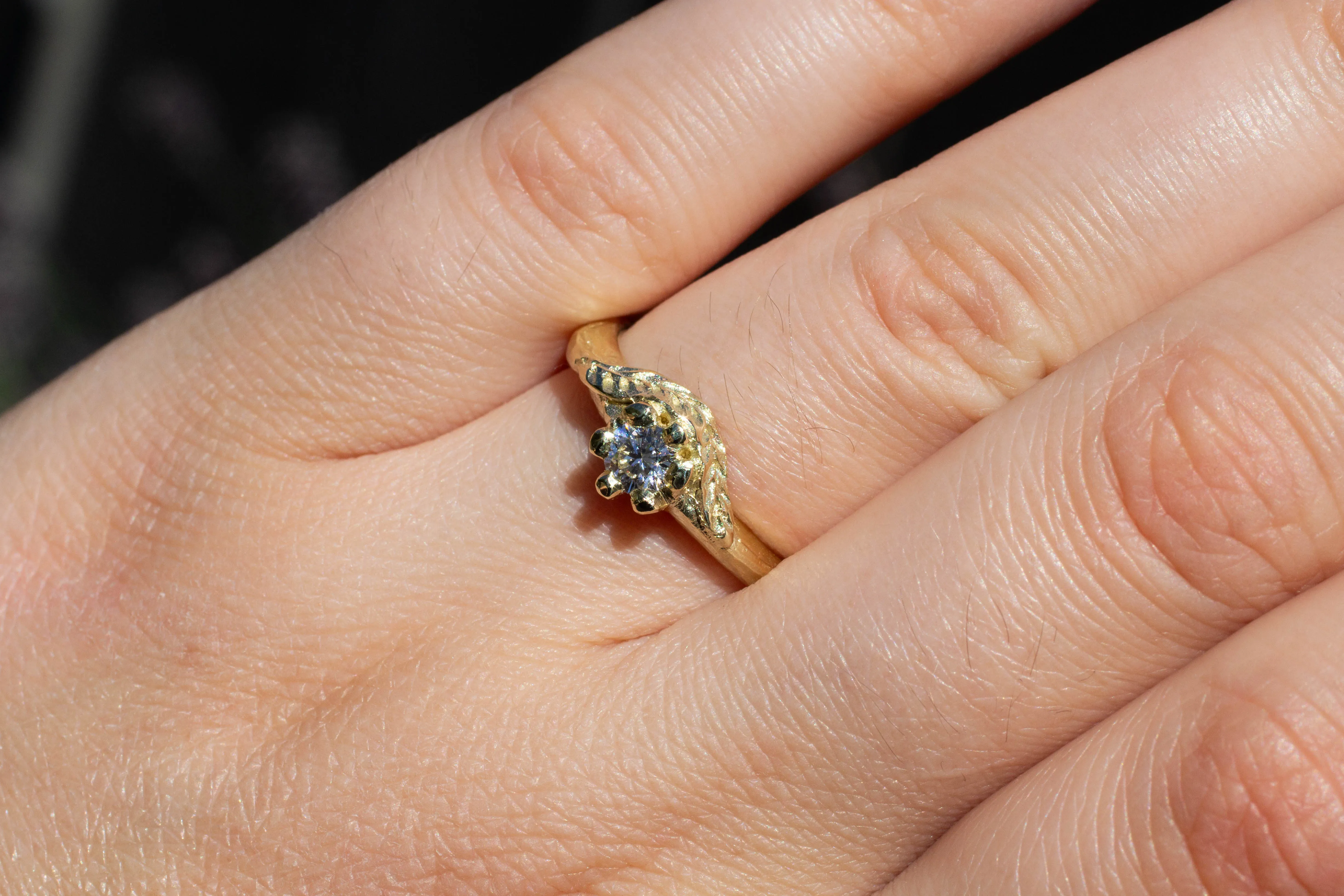 Cybele Ring - 14ct Yellow Gold with Recycled Diamond sold by Sophie Divett Jewelry product image thumbnail 2