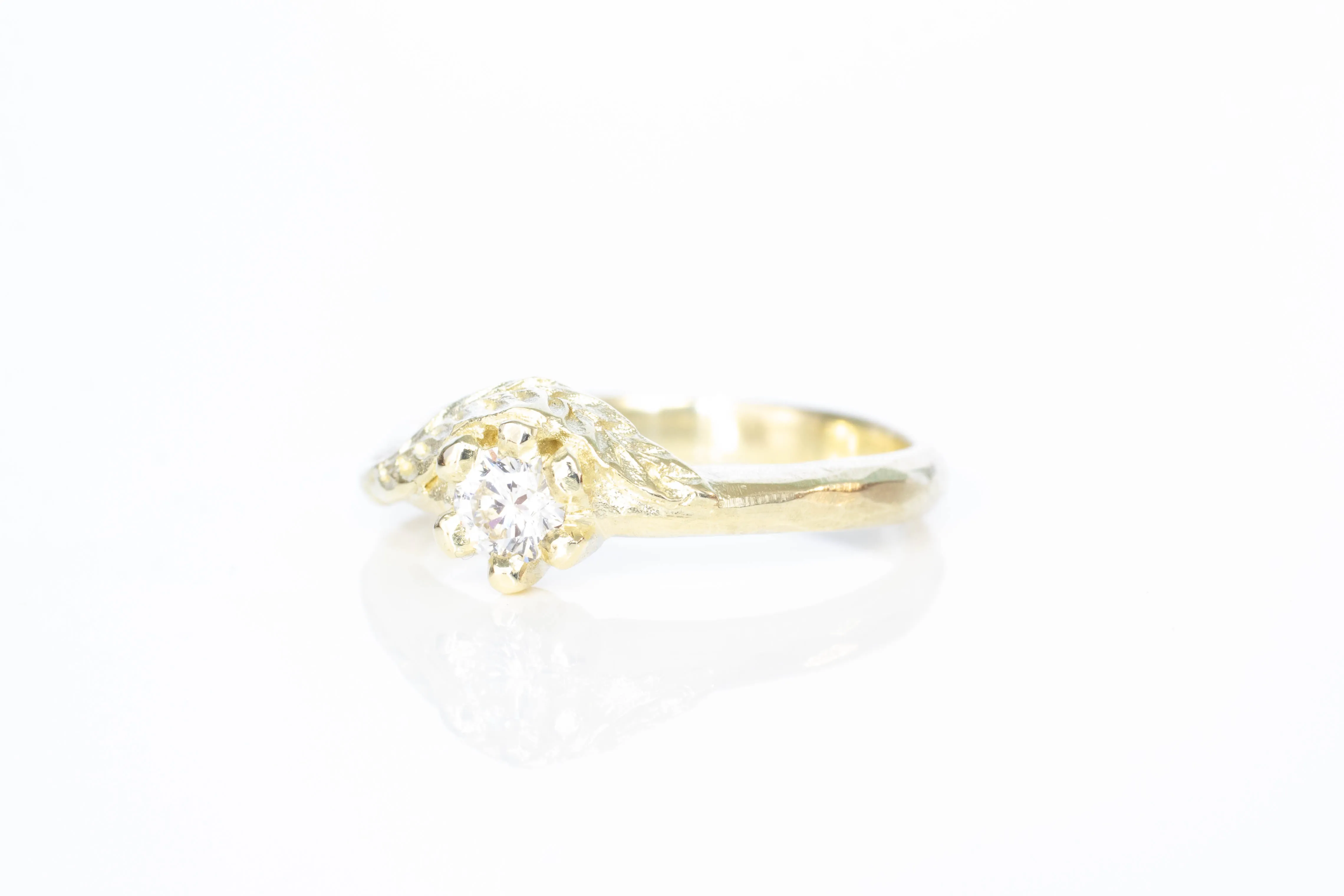Cybele Ring - 14ct Yellow Gold with Recycled Diamond sold by Sophie Divett Jewelry product image thumbnail 4