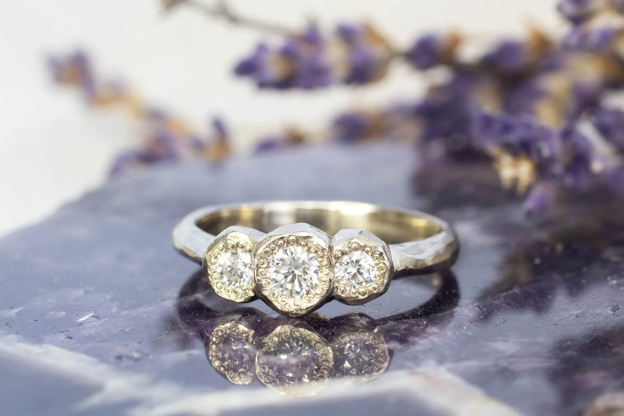 Torci Ring - 14ct White Gold with Lab Diamonds sold by Sophie Divett Jewelry product image thumbnail 2