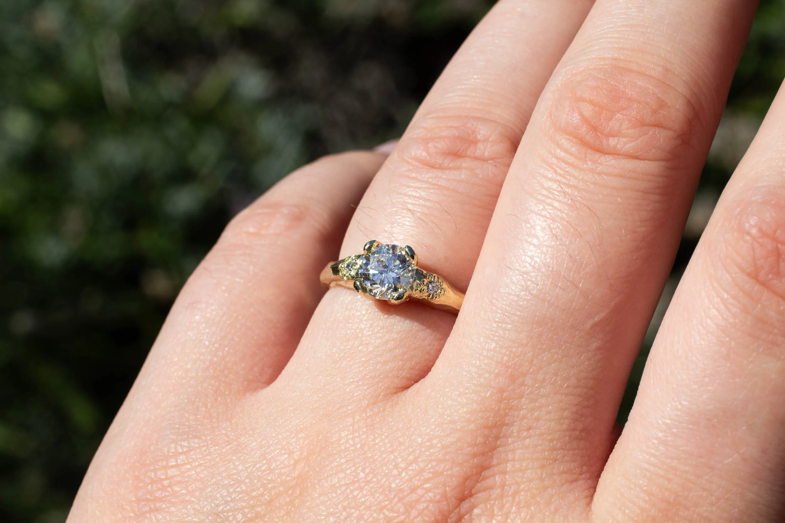 Mira Ring - 14ct Yellow Gold with Lab Diamonds sold by Sophie Divett Jewelry product image thumbnail 3