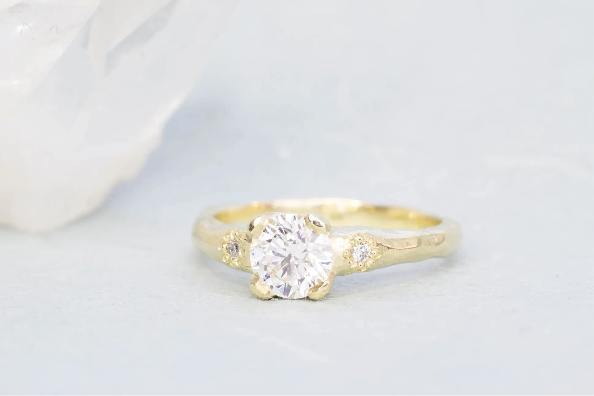 Mira Ring - 14ct Yellow Gold with Lab Diamonds sold by Sophie Divett Jewelry product image thumbnail 2