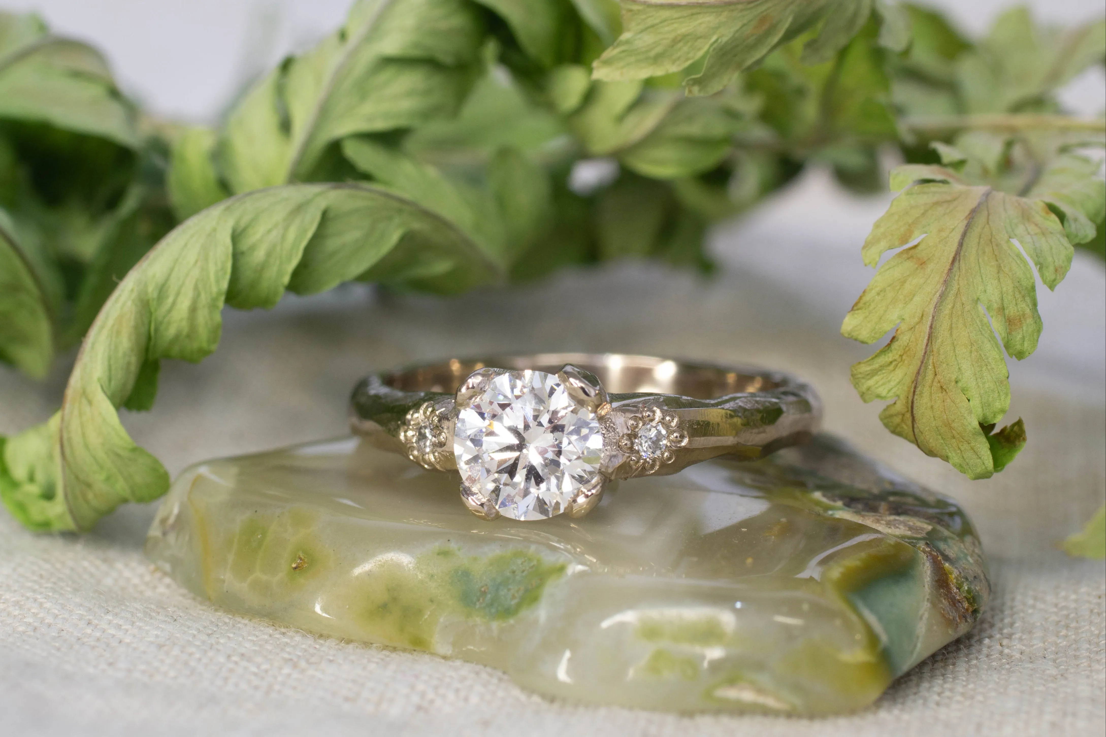 Mira Ring - 18ct White Gold with 0.81ct Lab Diamond sold by Sophie Divett Jewelry product image thumbnail 2