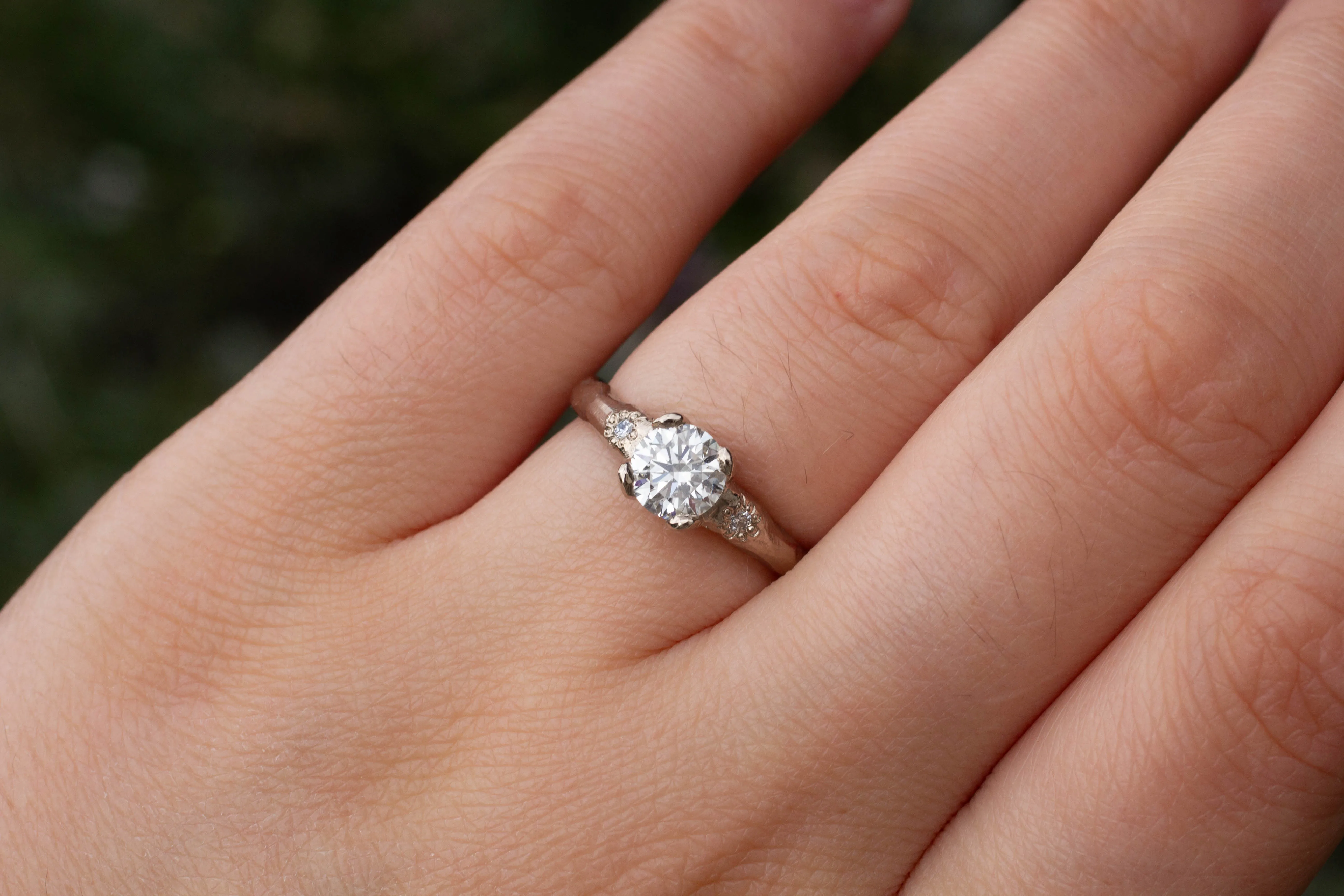 Mira Ring - 18ct White Gold with 0.81ct Lab Diamond sold by Sophie Divett Jewelry product image thumbnail 4