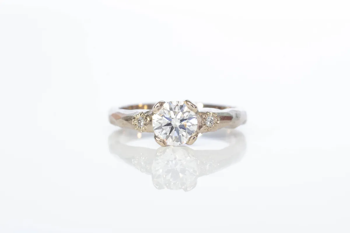 Mira Ring - 18ct White Gold with 0.81ct Lab Diamond sold by Sophie Divett Jewelry