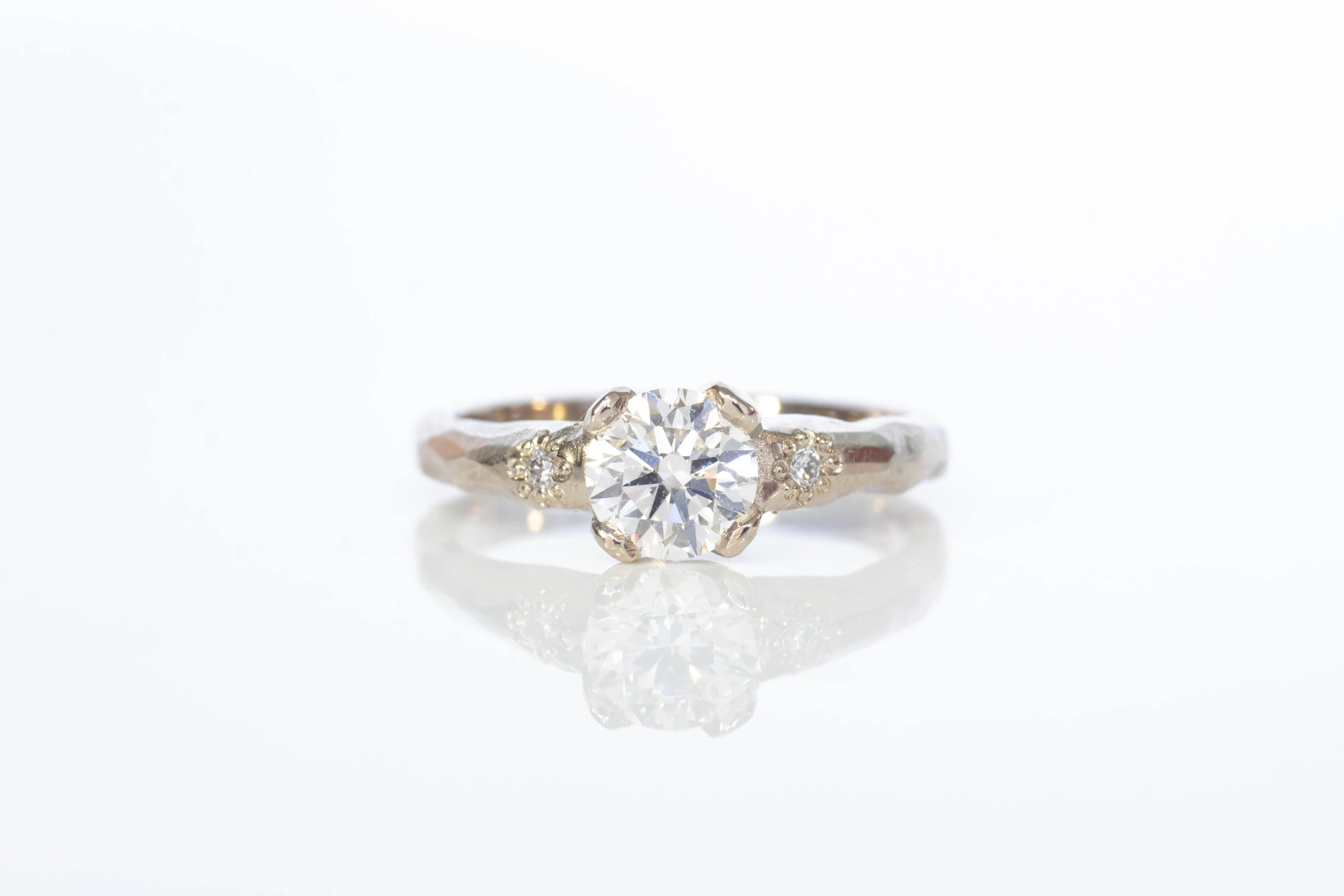 Mira Ring - 18ct White Gold with 0.81ct Lab Diamond sold by Sophie Divett Jewelry
