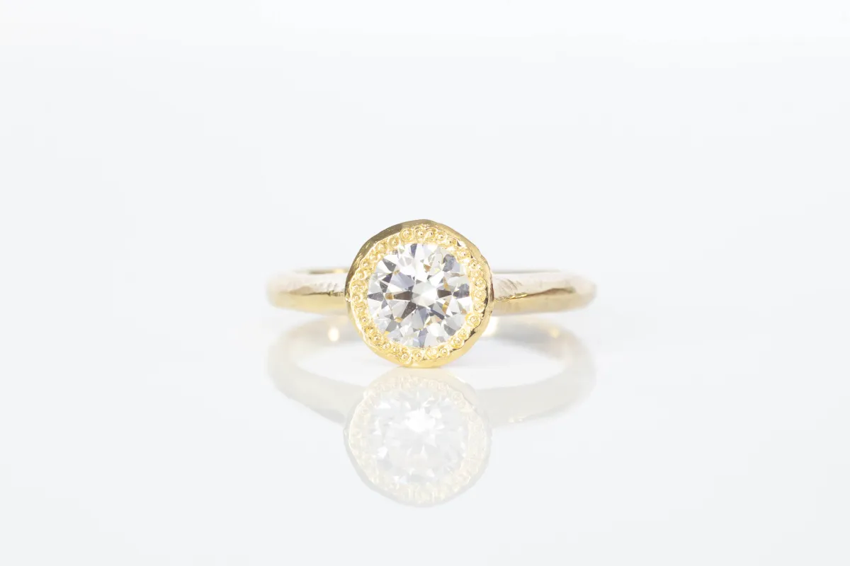 Lota Ring - 18ct Yellow Gold with Lab Diamond sold by Sophie Divett Jewelry