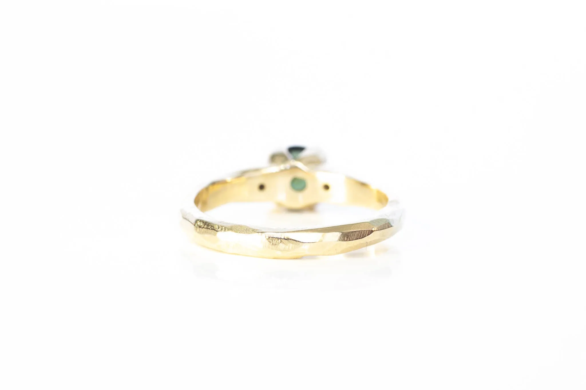Mira Ring - 9ct Yellow Gold with Deep Green Sapphire sold by Sophie Divett Jewelry product image thumbnail 5