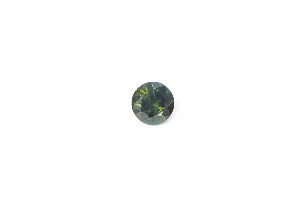 6.75mm Sapphire: 1.59ct Round - Green-Blue sold by Sophie Divett Jewelry