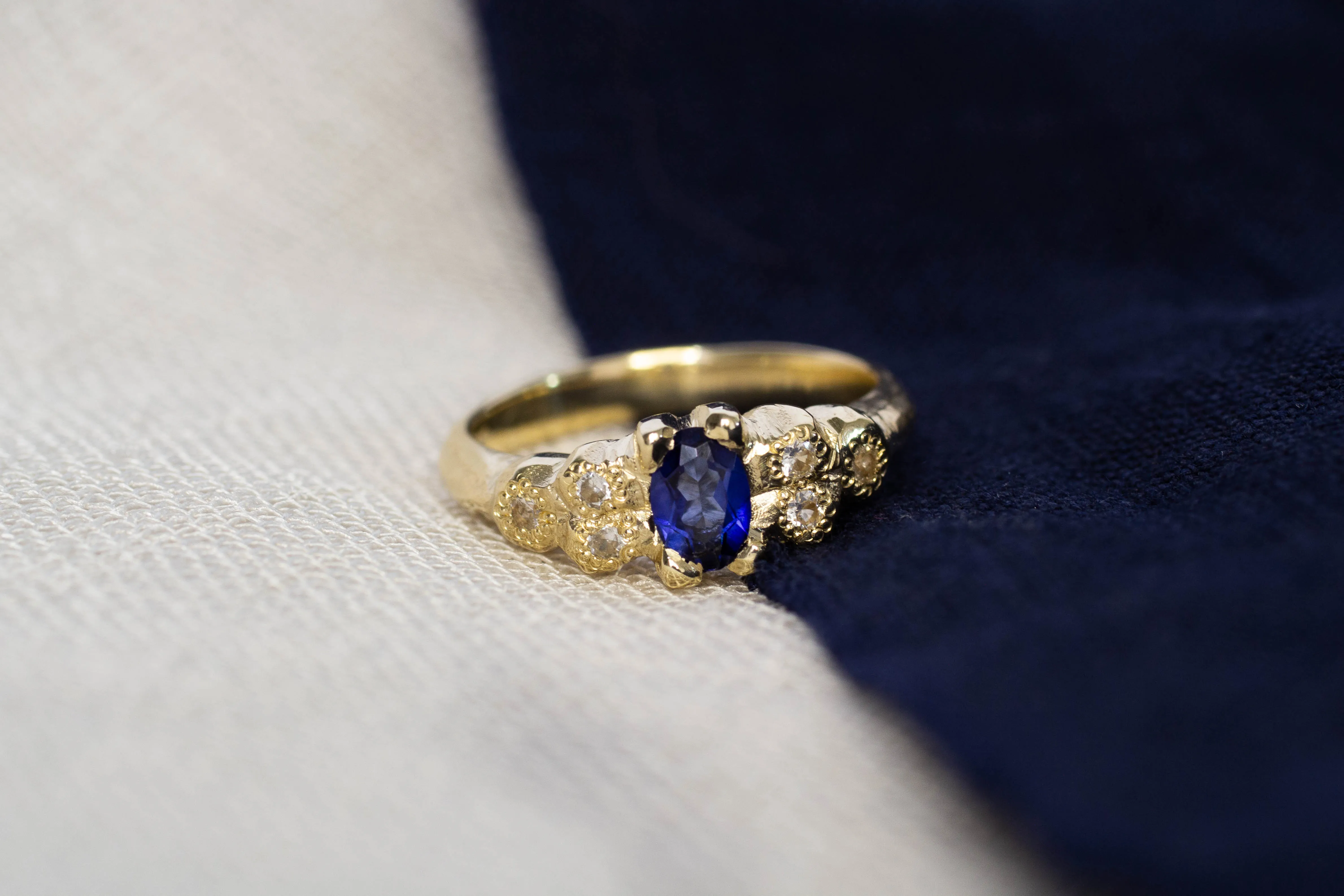 Oasis Ring with Diamonds - Made to Order sold by Sophie Divett Jewelry product image thumbnail 5