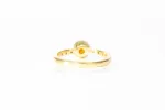 Vesper Ring - 18ct Yellow Gold with Spessartine Garnet and Diamonds sold by Sophie Divett Jewelry