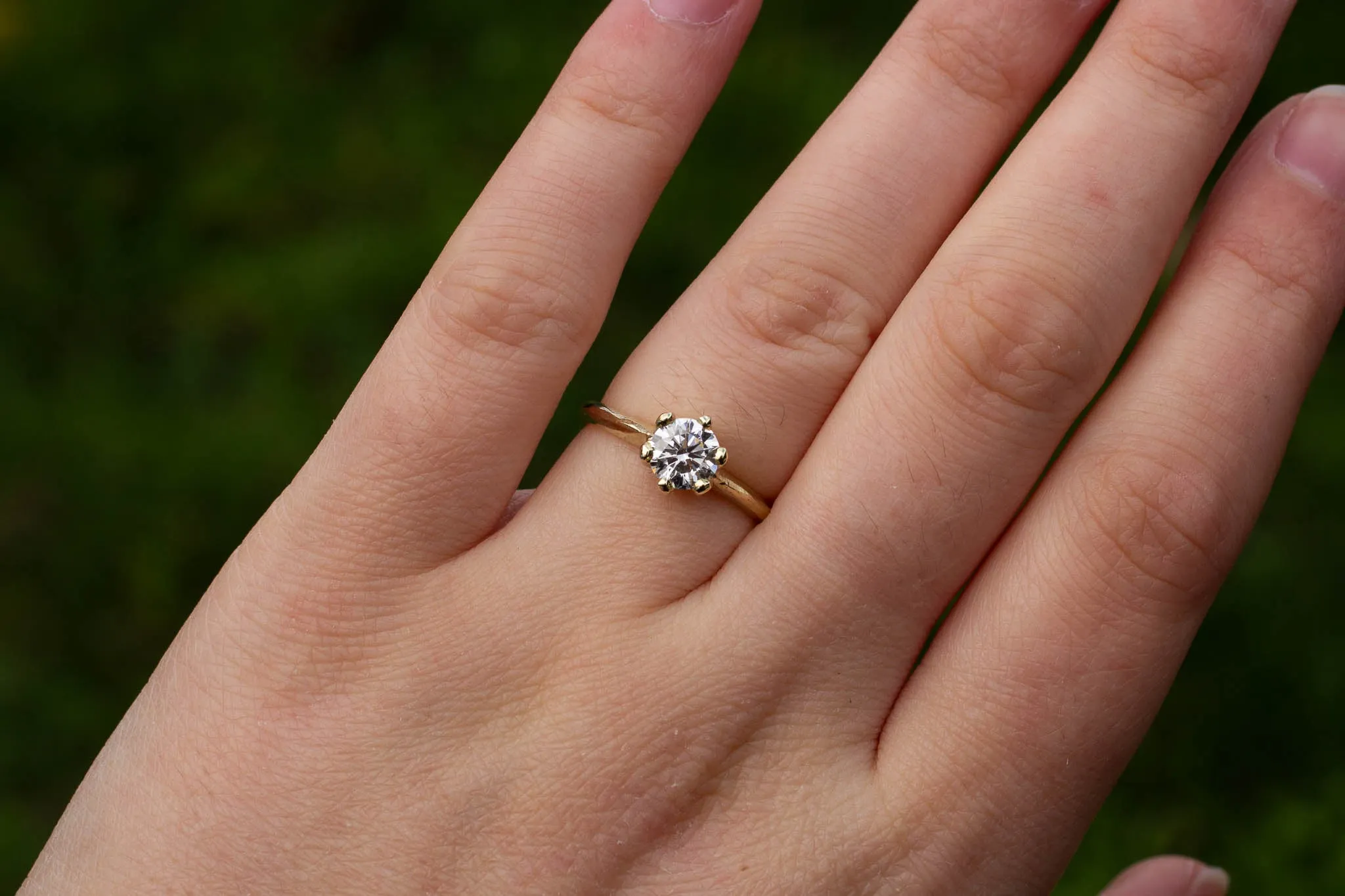 Vesta Ring - 14ct Yellow Gold with 0.81ct Lab Diamond sold by Sophie Divett Jewelry product image thumbnail 4