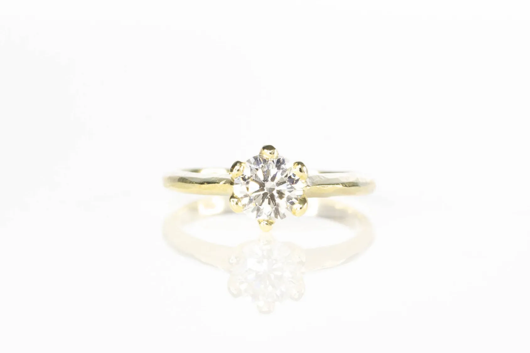 Vesta Ring - 14ct Yellow Gold with 0.81ct Lab Diamond sold by Sophie Divett Jewelry