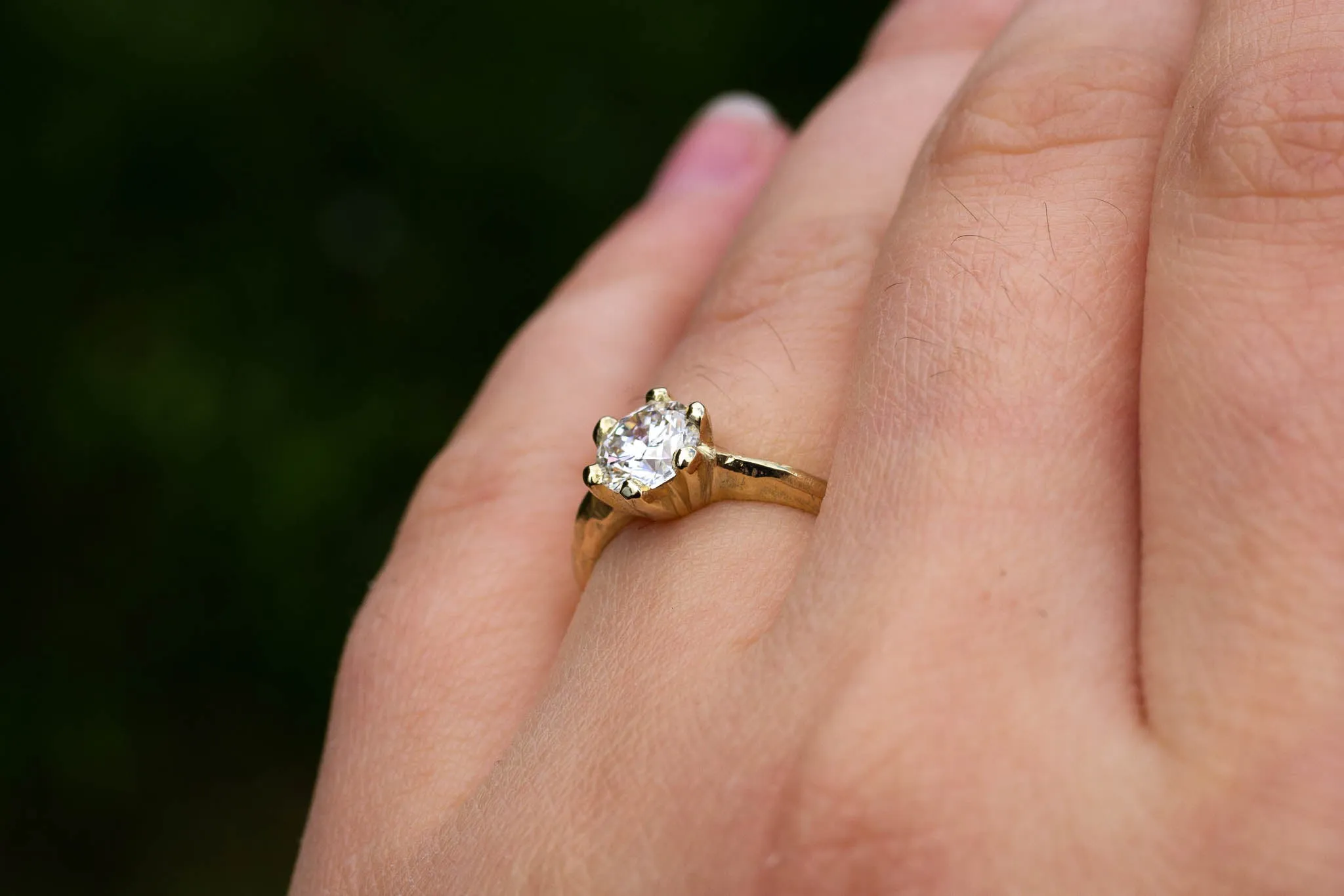 Vesta Ring - 14ct Yellow Gold with 0.81ct Lab Diamond sold by Sophie Divett Jewelry product image thumbnail 3