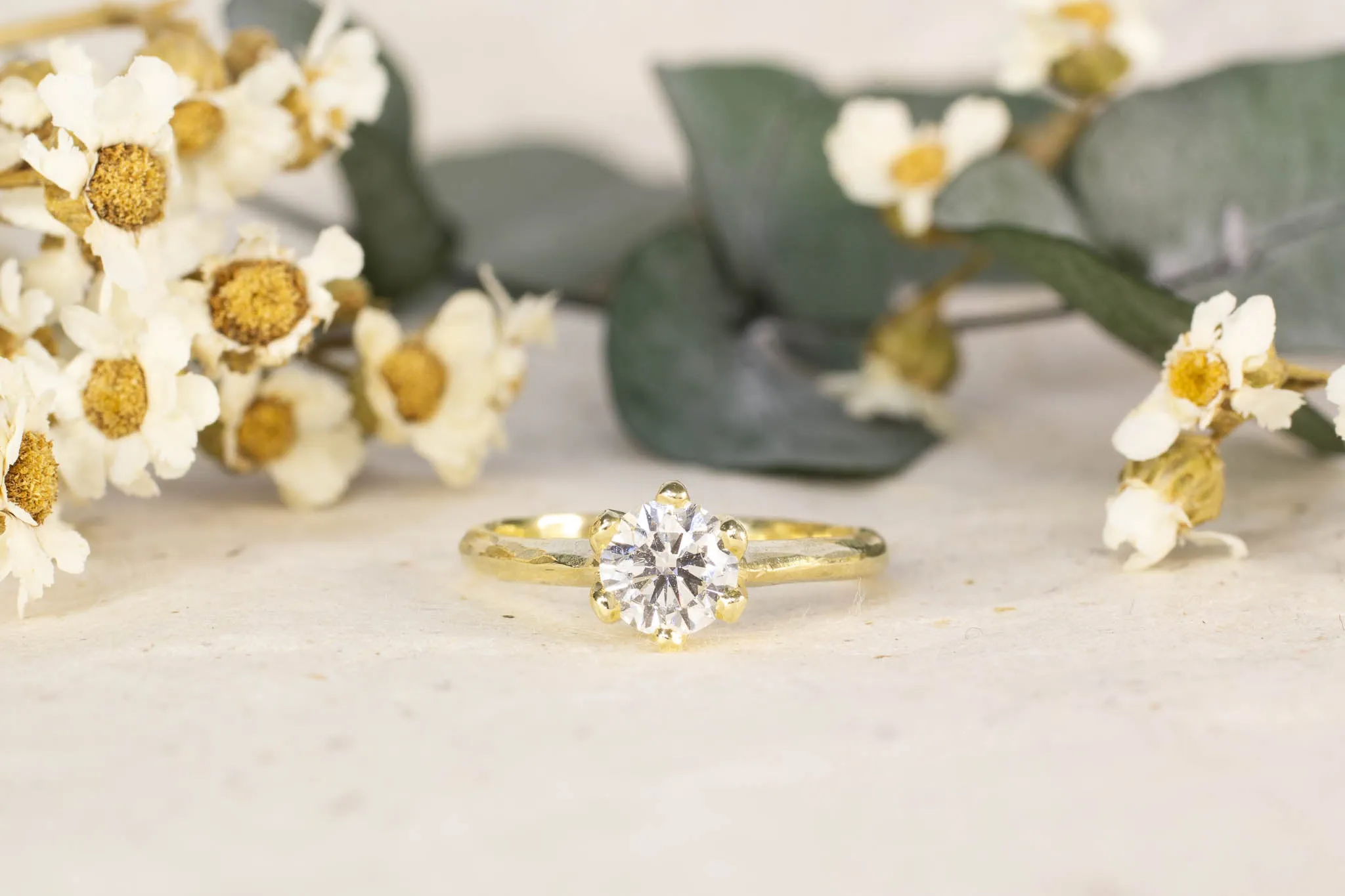 Vesta Ring - 14ct Yellow Gold with 0.81ct Lab Diamond sold by Sophie Divett Jewelry product image thumbnail 2