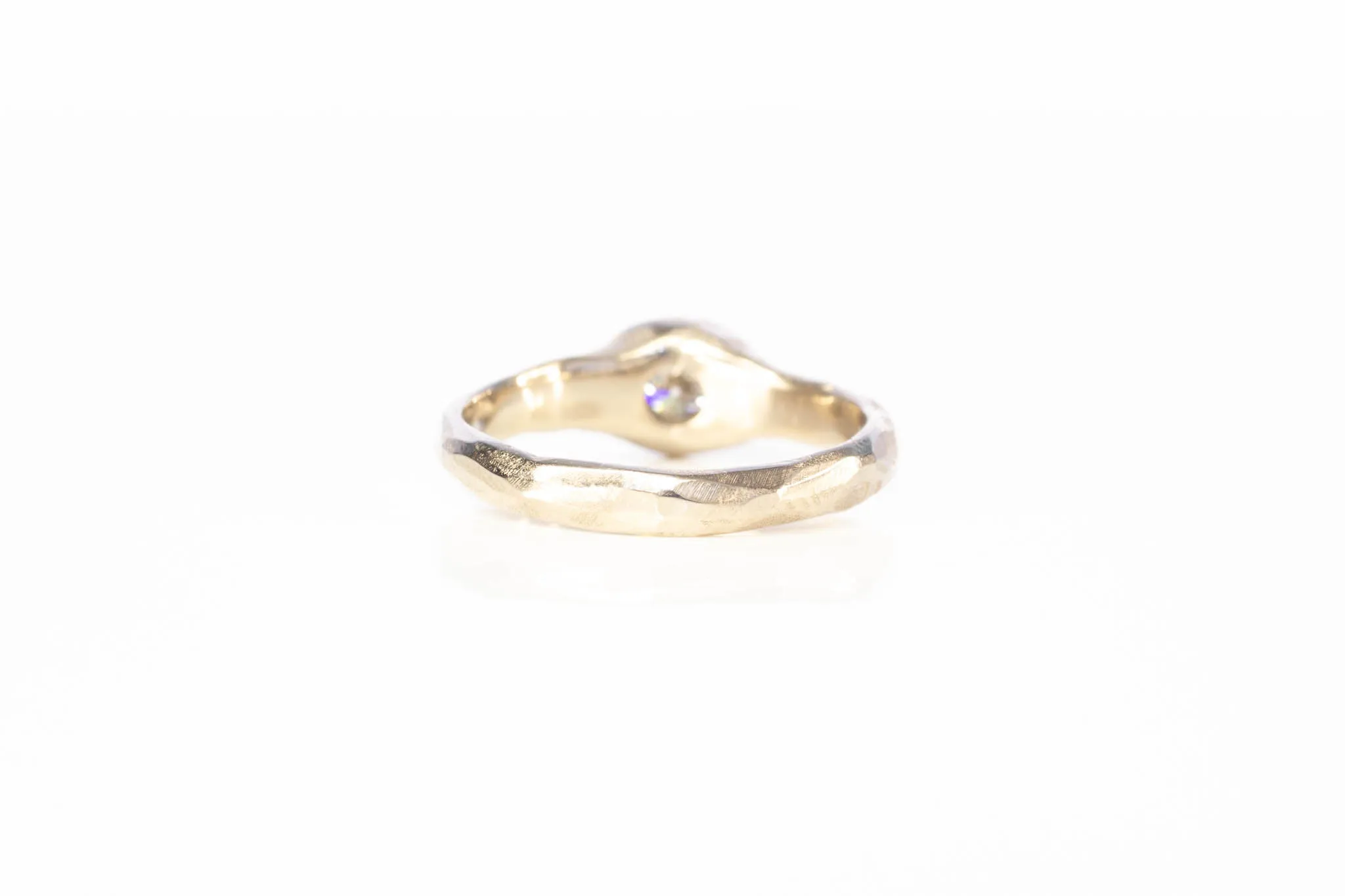Spring Ring - 18ct White Gold with Lab Diamond sold by Sophie Divett Jewelry product image thumbnail 5