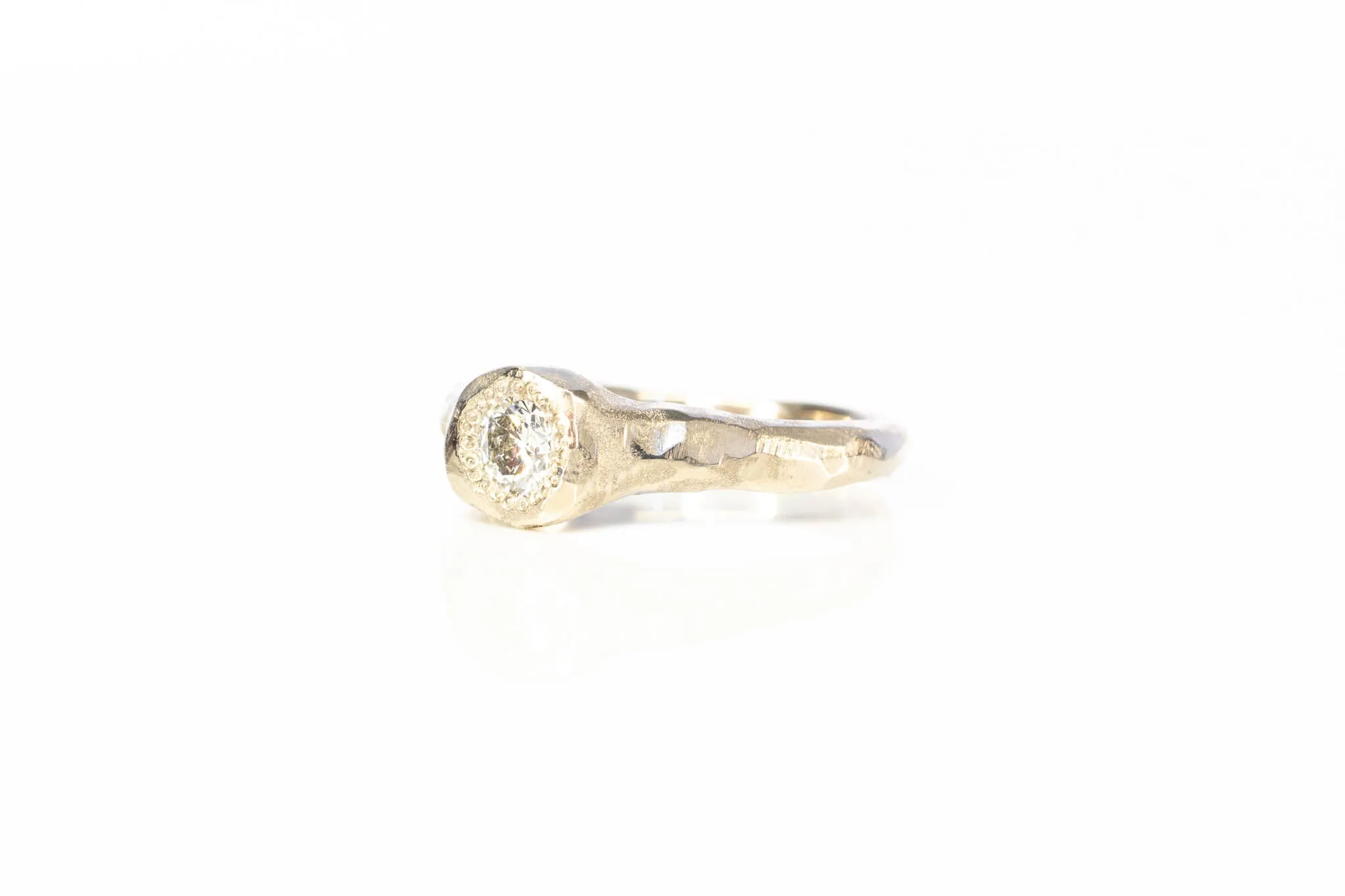 Spring Ring - 18ct White Gold with Lab Diamond sold by Sophie Divett Jewelry product image thumbnail 4