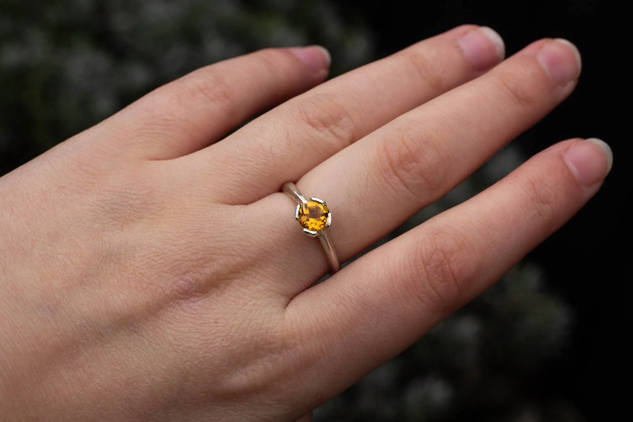 Quadra Ring - Sterling Silver with Citrine sold by Sophie Divett Jewelry product image thumbnail 2