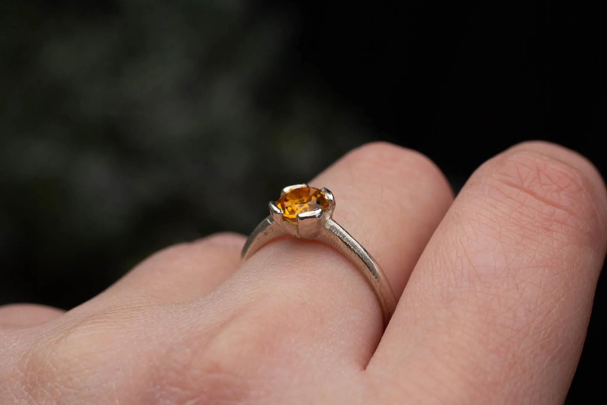 Quadra Ring - Sterling Silver with Citrine sold by Sophie Divett Jewelry product image thumbnail 3