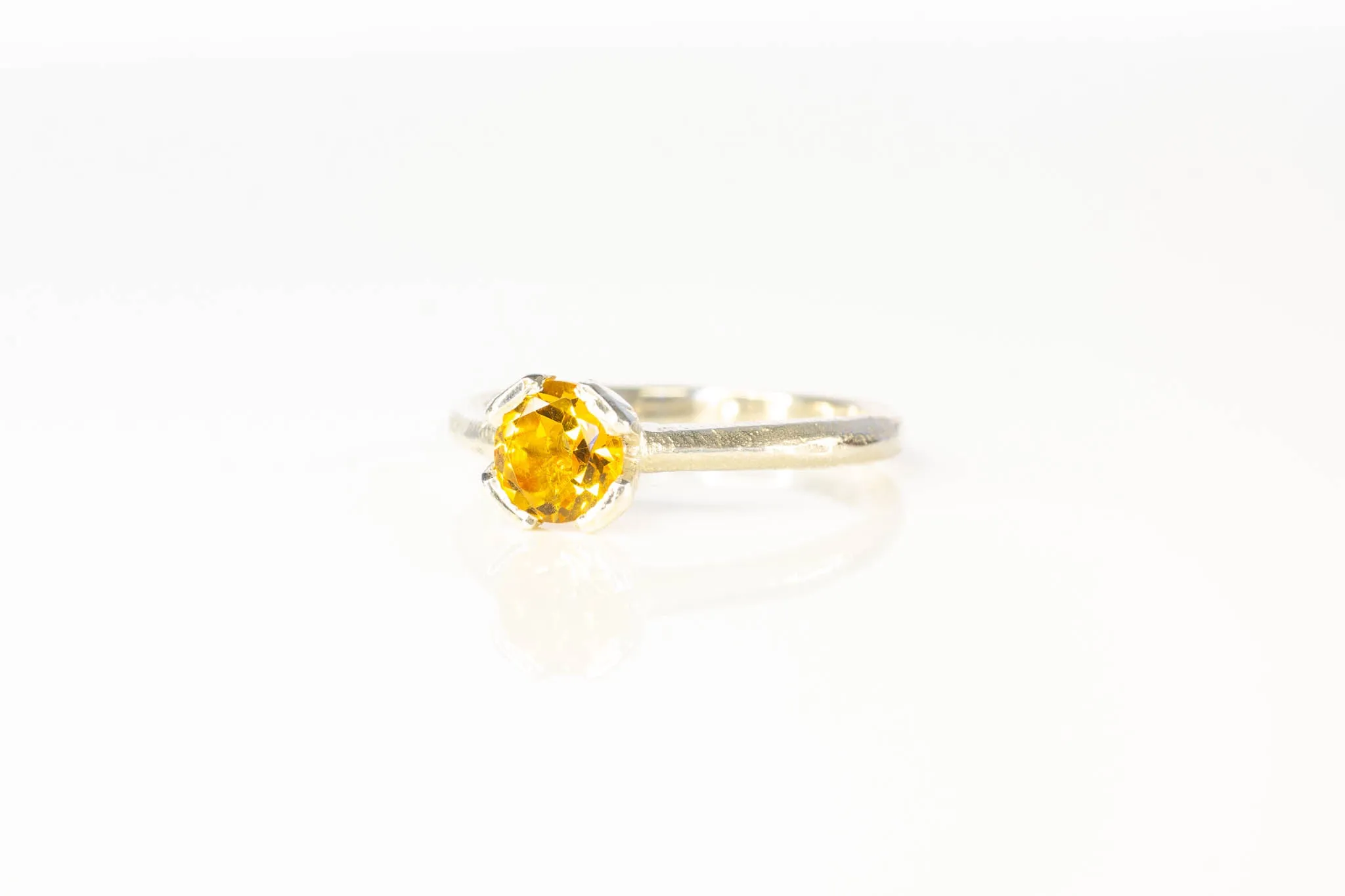Quadra Ring - Sterling Silver with Citrine sold by Sophie Divett Jewelry product image thumbnail 5