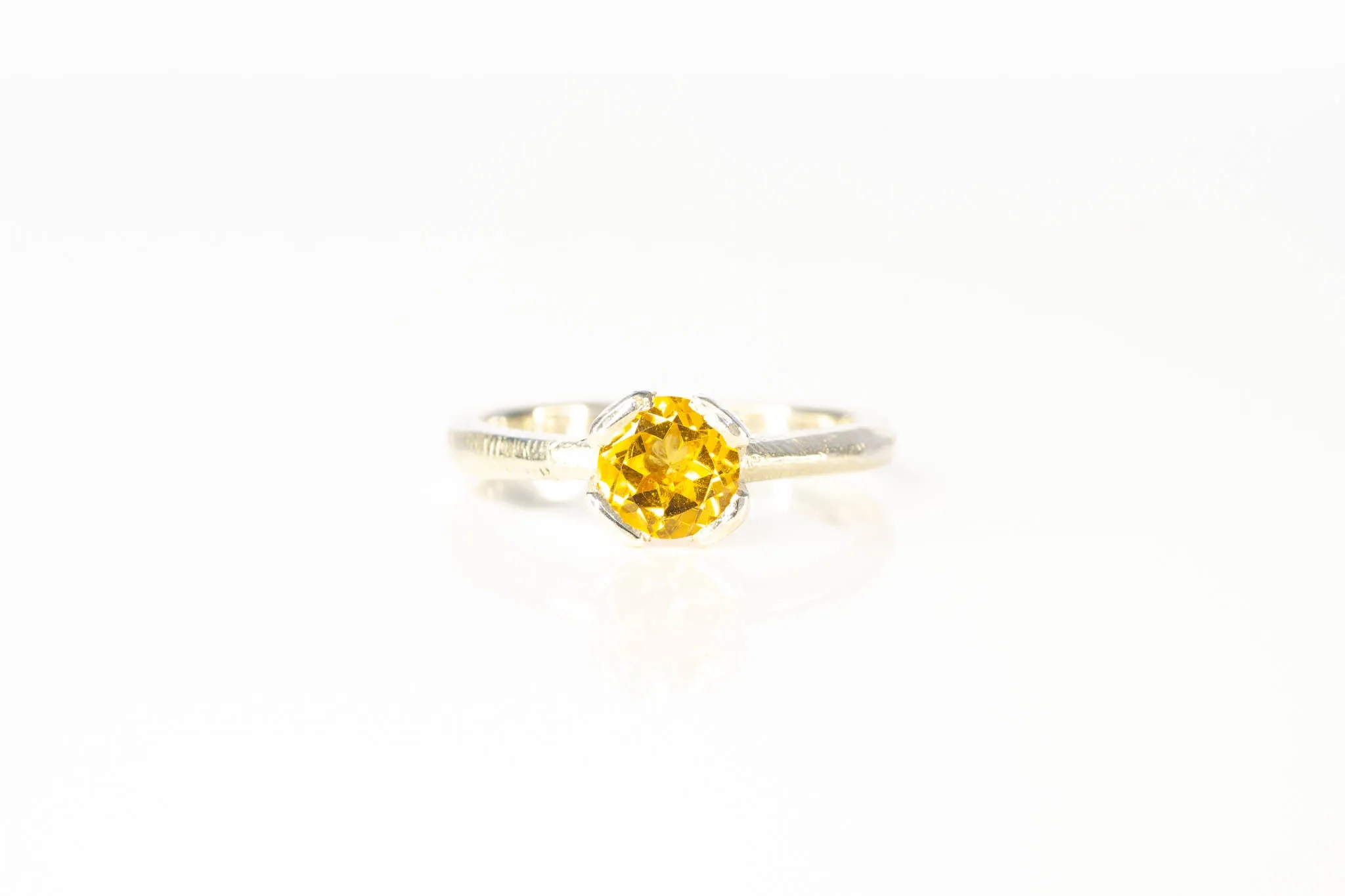Quadra Ring - Sterling Silver with Citrine sold by Sophie Divett Jewelry product image thumbnail 4