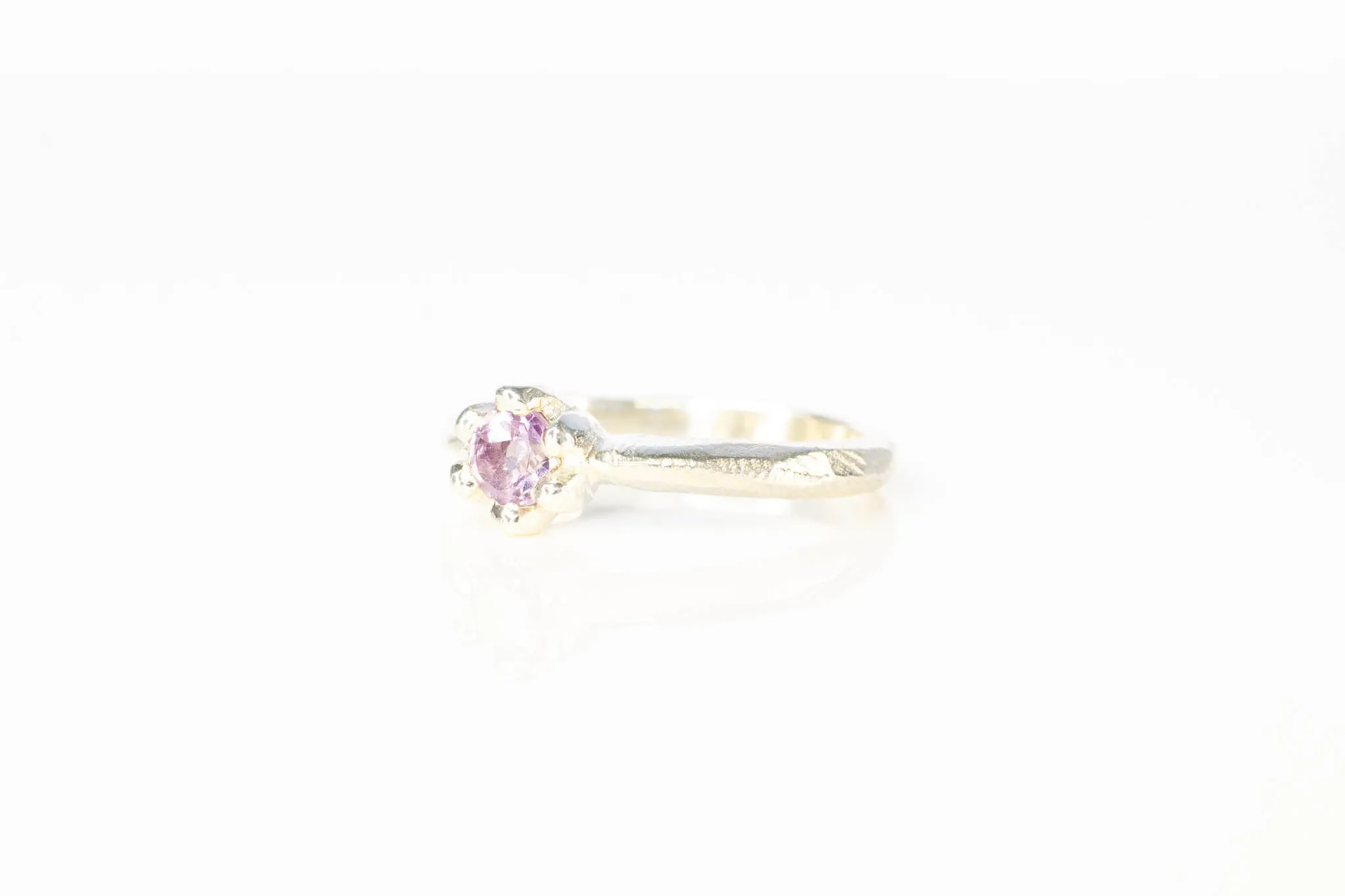 Vesta Ring - Sterling Silver with Amethyst sold by Sophie Divett Jewelry product image thumbnail 5