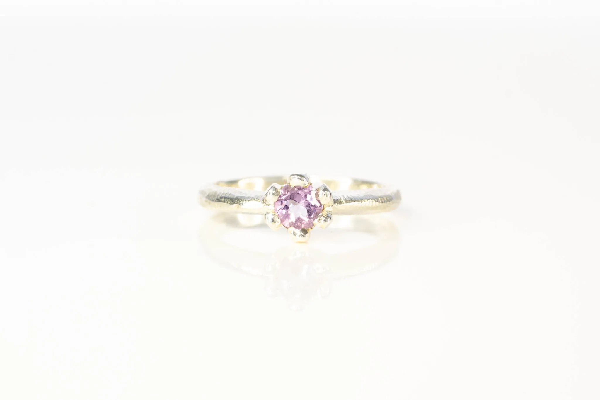 Vesta Ring - Sterling Silver with Amethyst sold by Sophie Divett Jewelry product image thumbnail 4