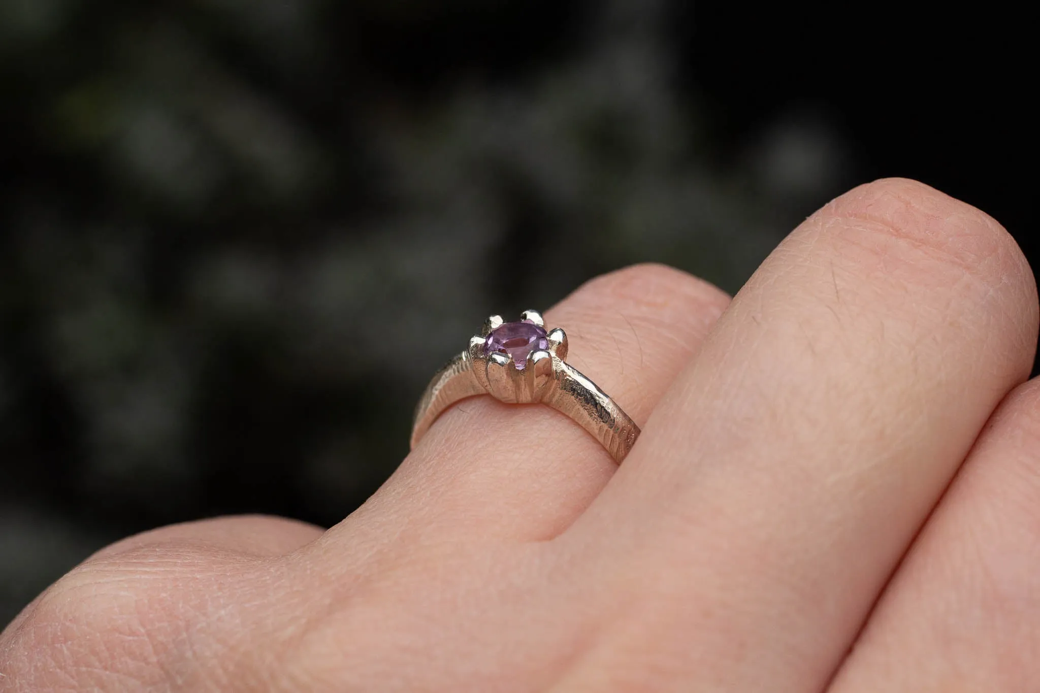 Vesta Ring - Sterling Silver with Amethyst sold by Sophie Divett Jewelry product image thumbnail 3