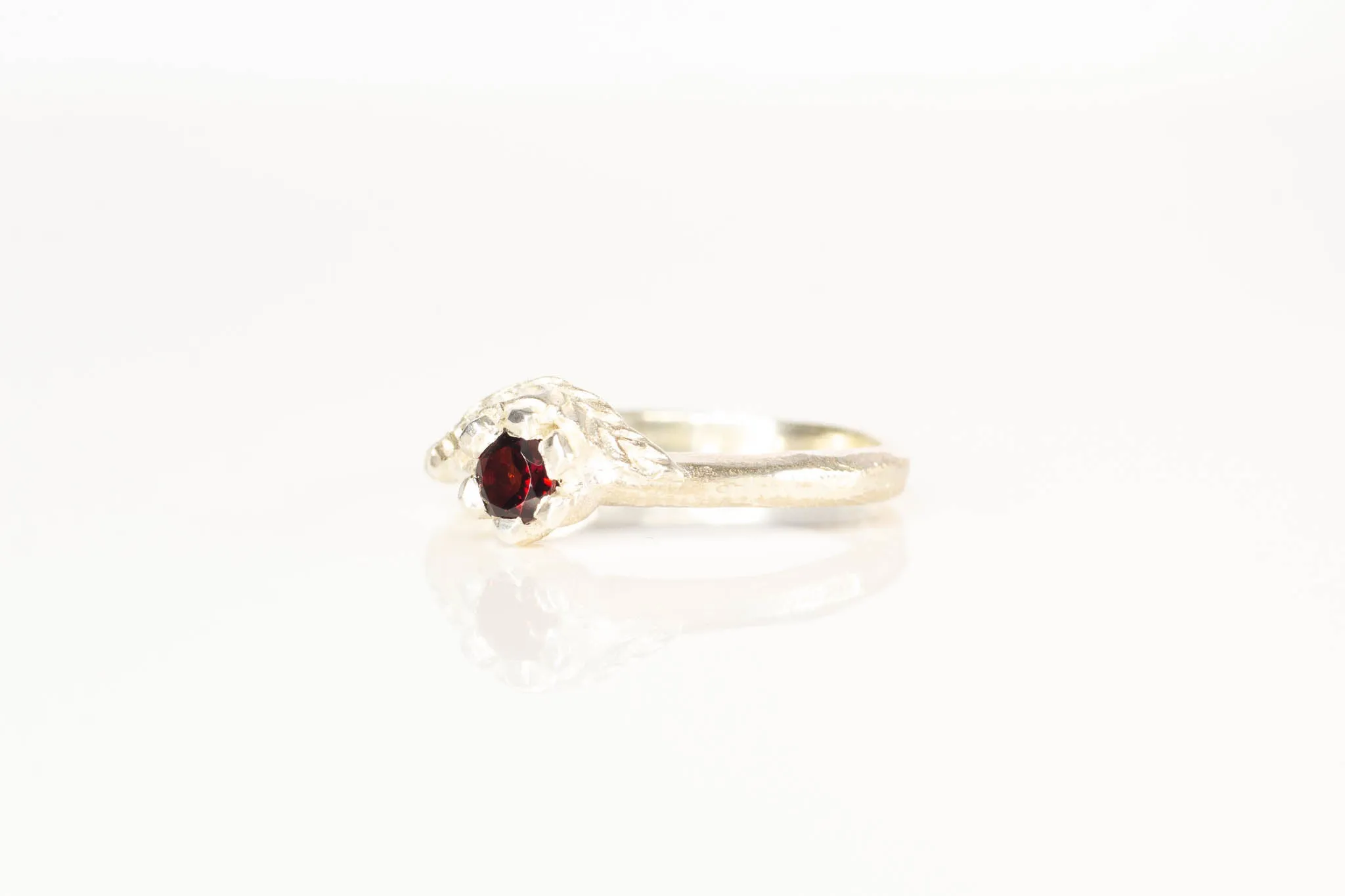 Cybele Ring - Sterling Silver with Garnet sold by Sophie Divett Jewelry product image thumbnail 5