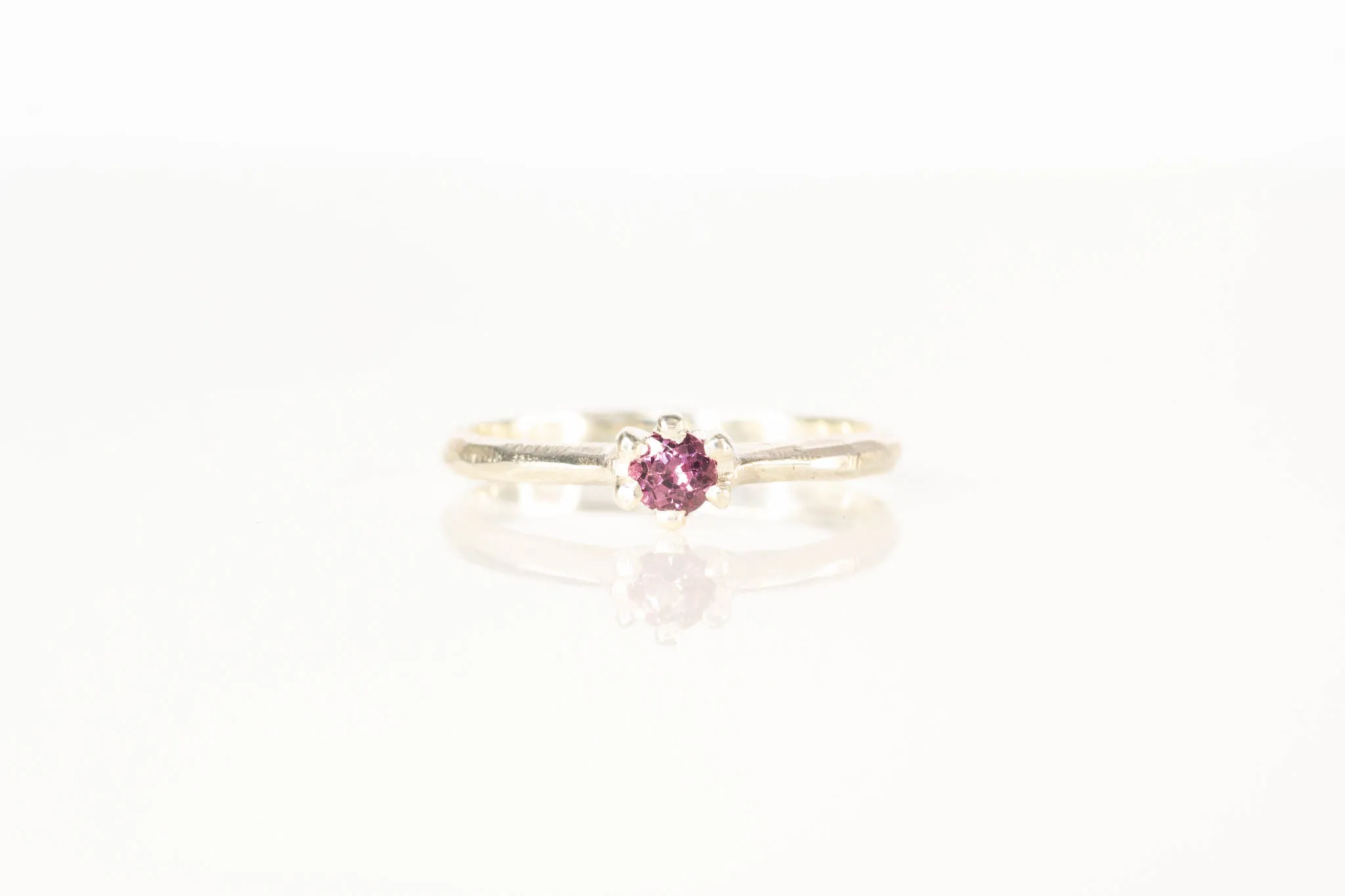 Seed Ring - Sterling Silver with Rhodolite Garnet sold by Sophie Divett Jewelry product image thumbnail 4