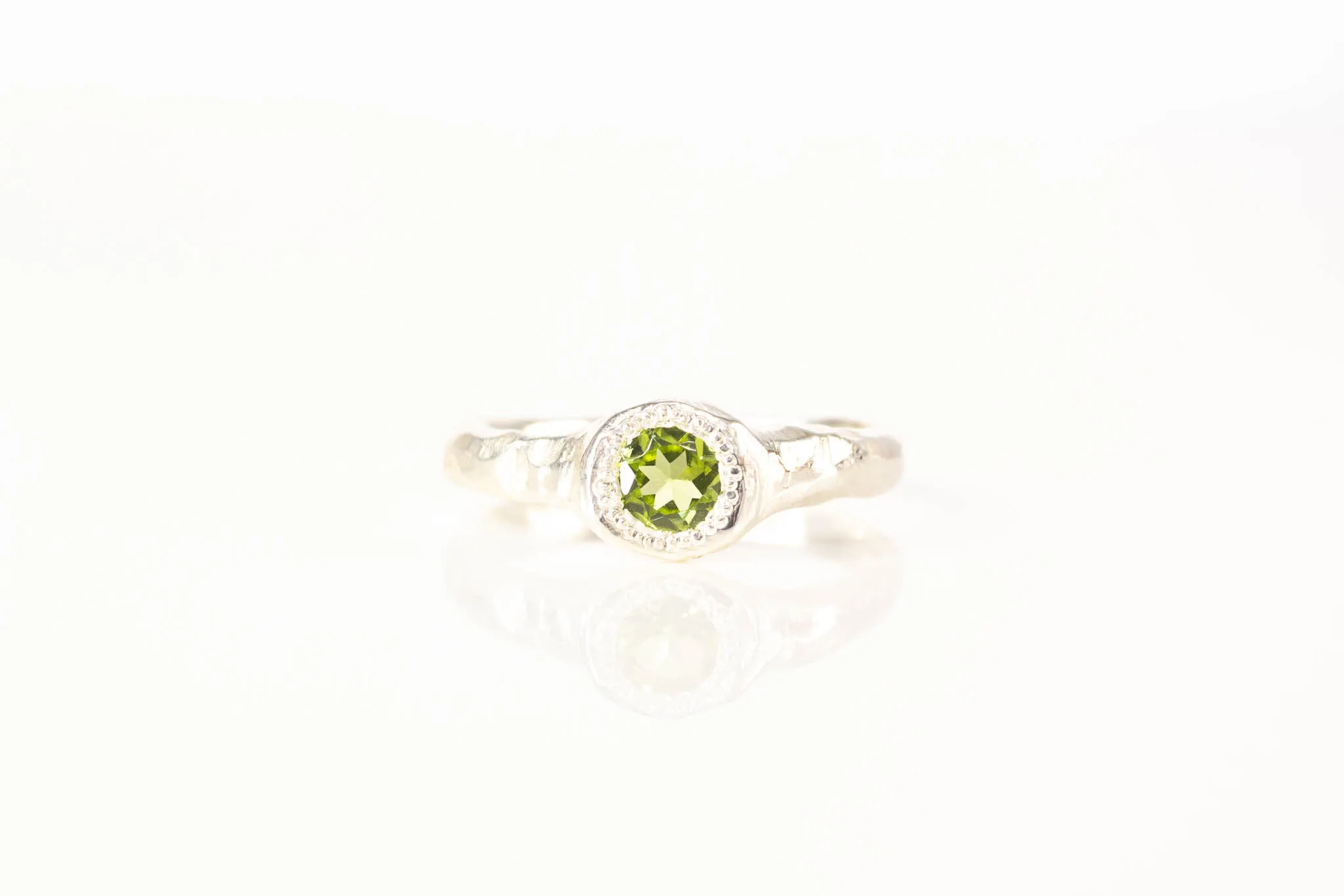 Spring Ring - Sterling Silver with Peridot sold by Sophie Divett Jewelry product image thumbnail 4