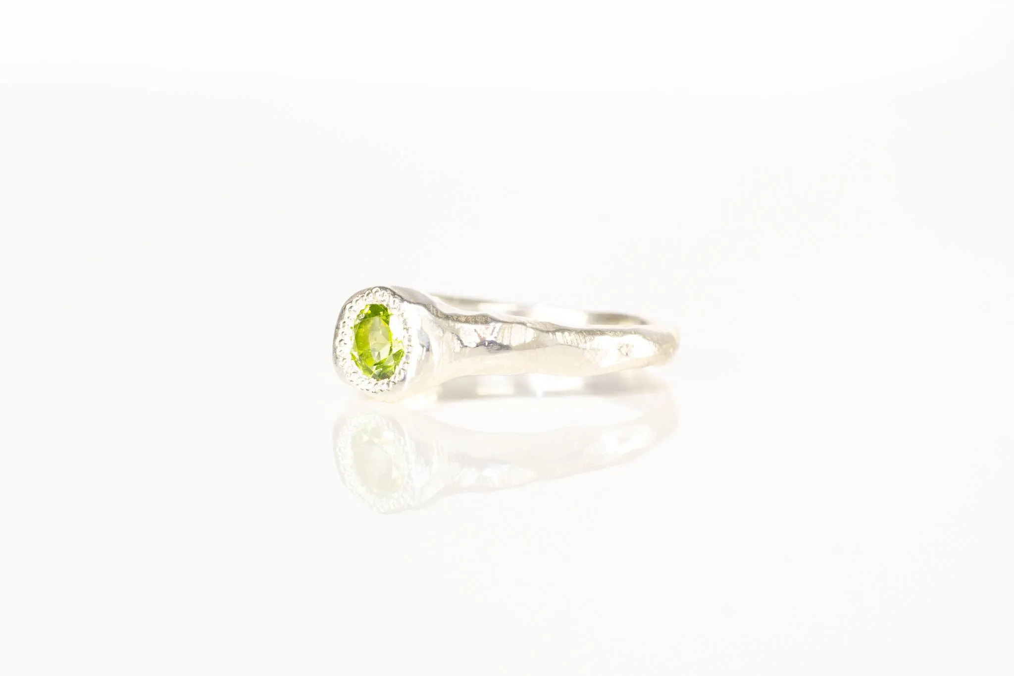 Spring Ring - Sterling Silver with Peridot sold by Sophie Divett Jewelry product image thumbnail 5