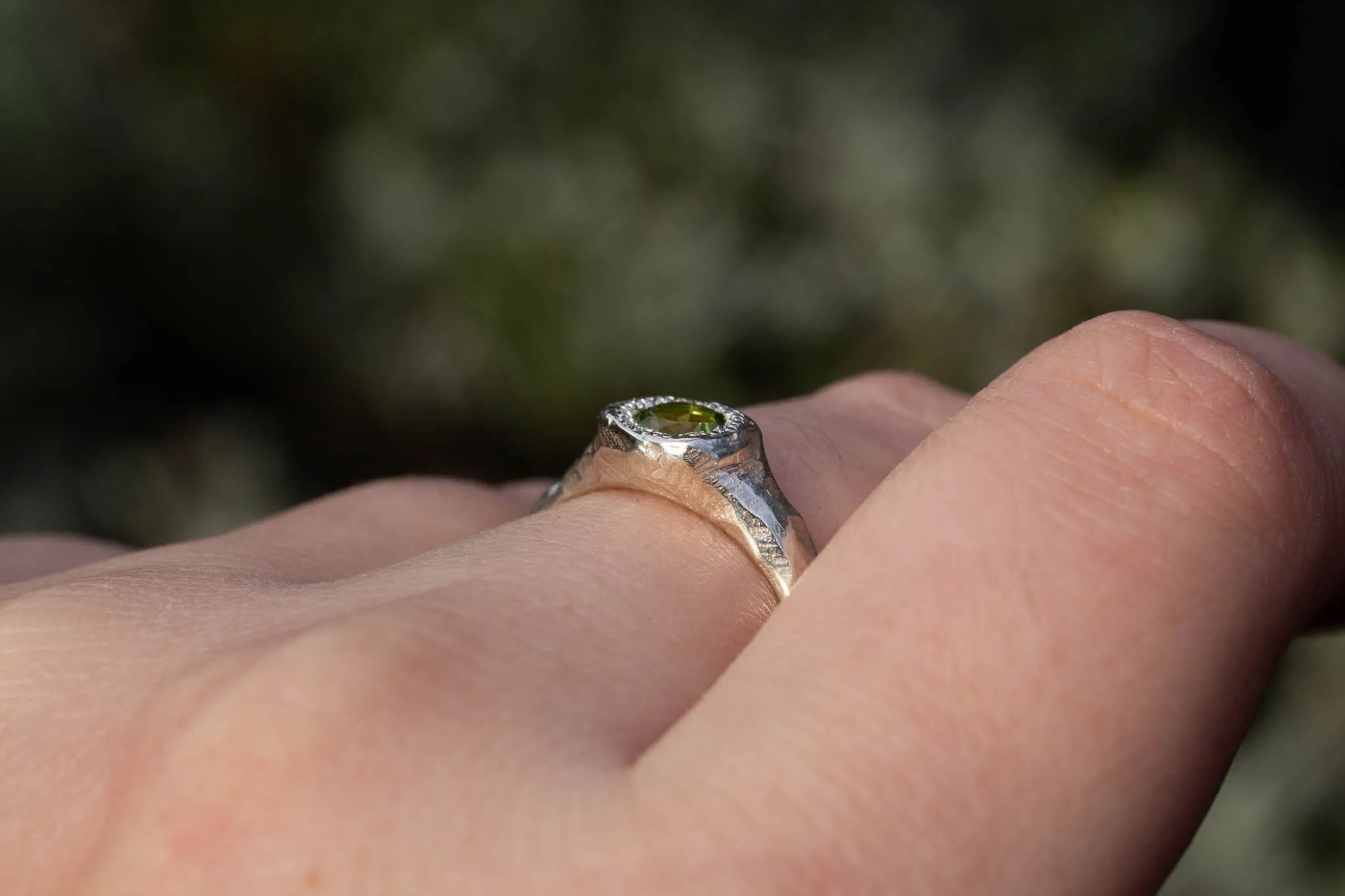 Spring Ring - Sterling Silver with Peridot sold by Sophie Divett Jewelry product image thumbnail 3