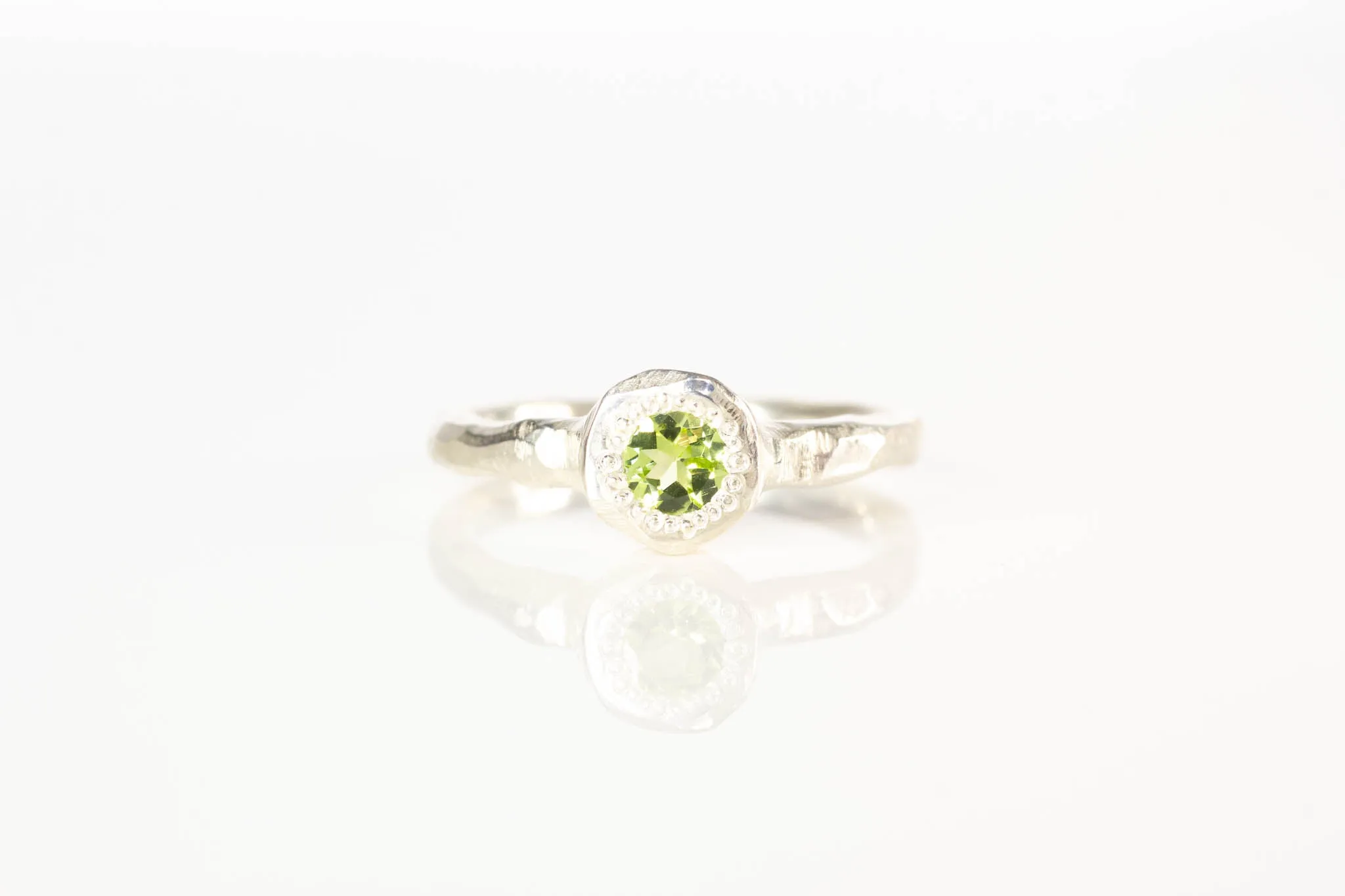 Neve Ring - Sterling Silver with Peridot sold by Sophie Divett Jewelry product image thumbnail 4