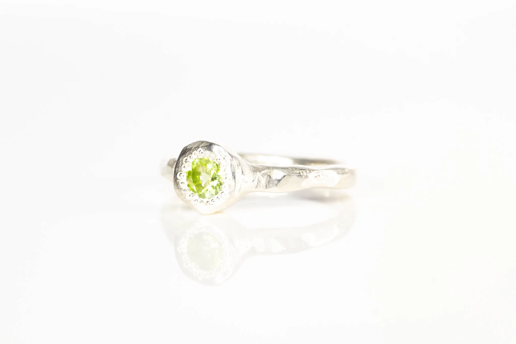Neve Ring - Sterling Silver with Peridot sold by Sophie Divett Jewelry product image thumbnail 5