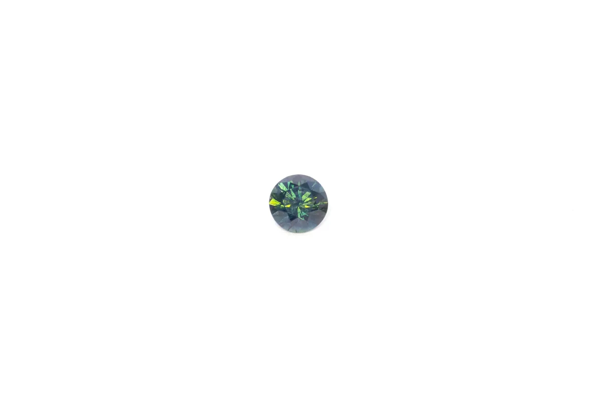 6mm Sapphire: 1.09ct Round - Parti Green-Blue-Yellow sold by Sophie Divett Jewelry