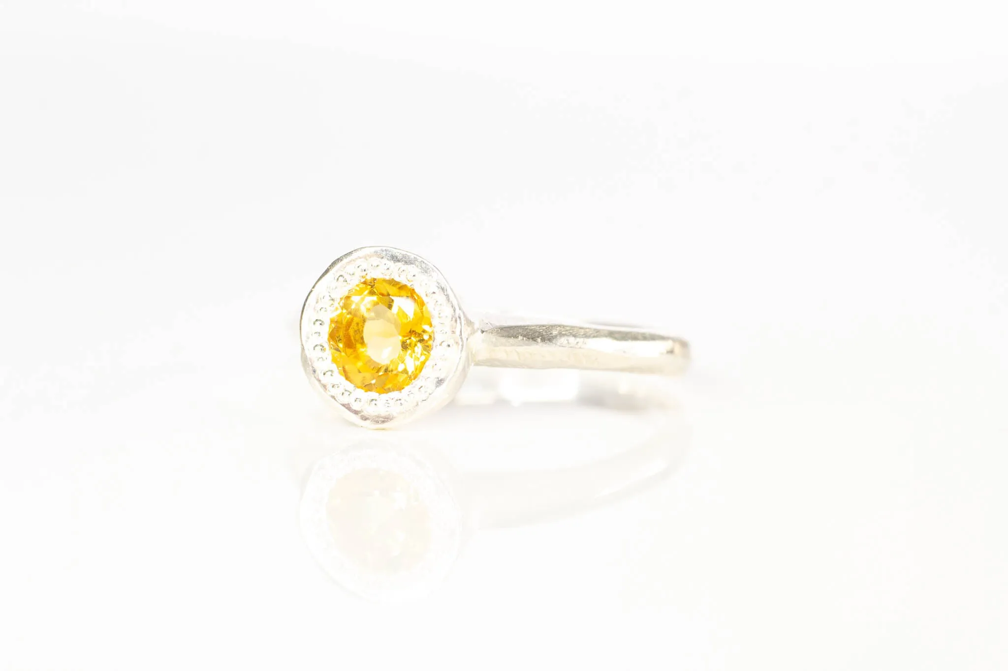 Lota Ring - Sterling Silver with Citrine sold by Sophie Divett Jewelry product image thumbnail 3