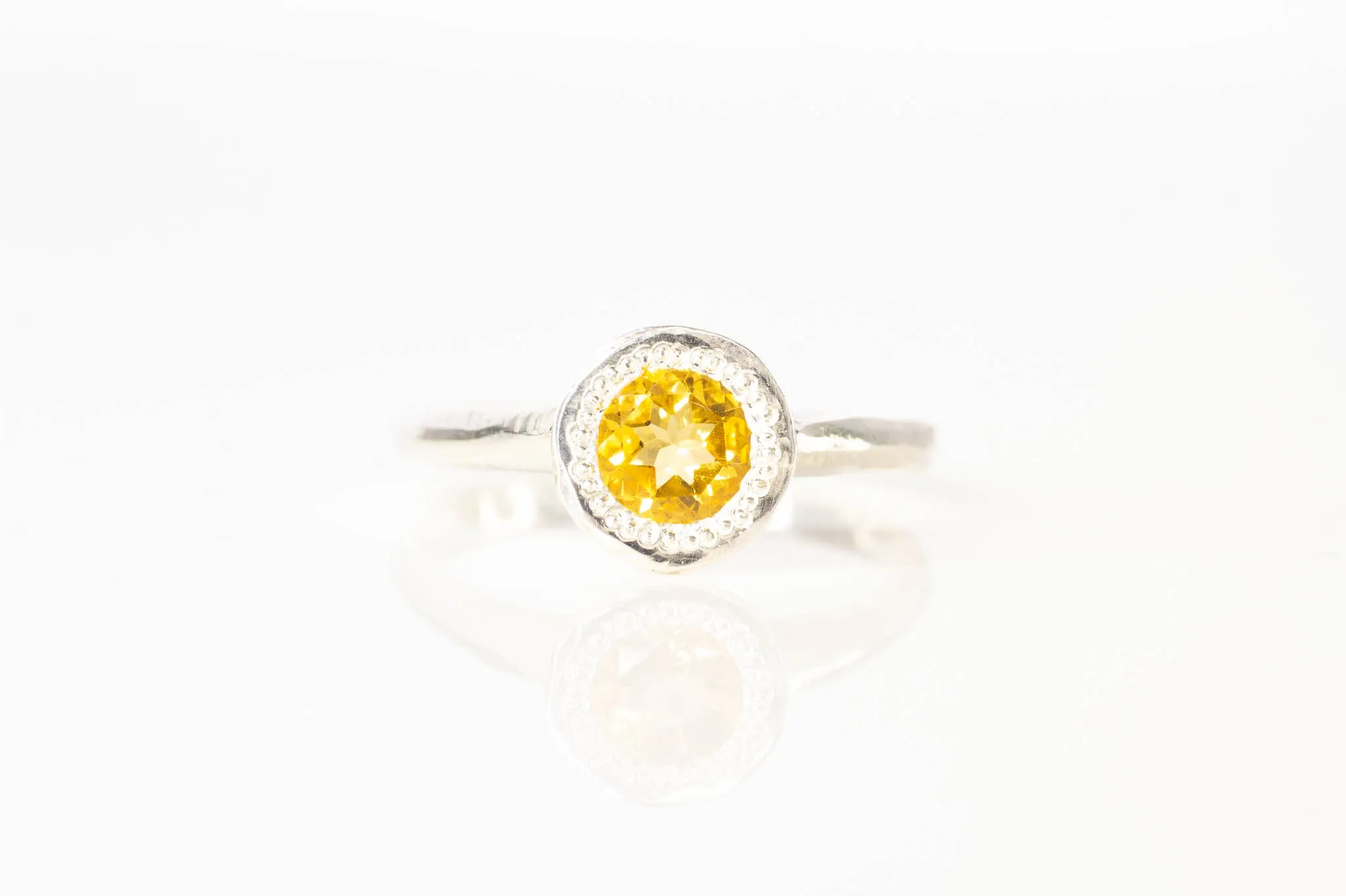 Lota Ring - Sterling Silver with Citrine sold by Sophie Divett Jewelry product image thumbnail 2