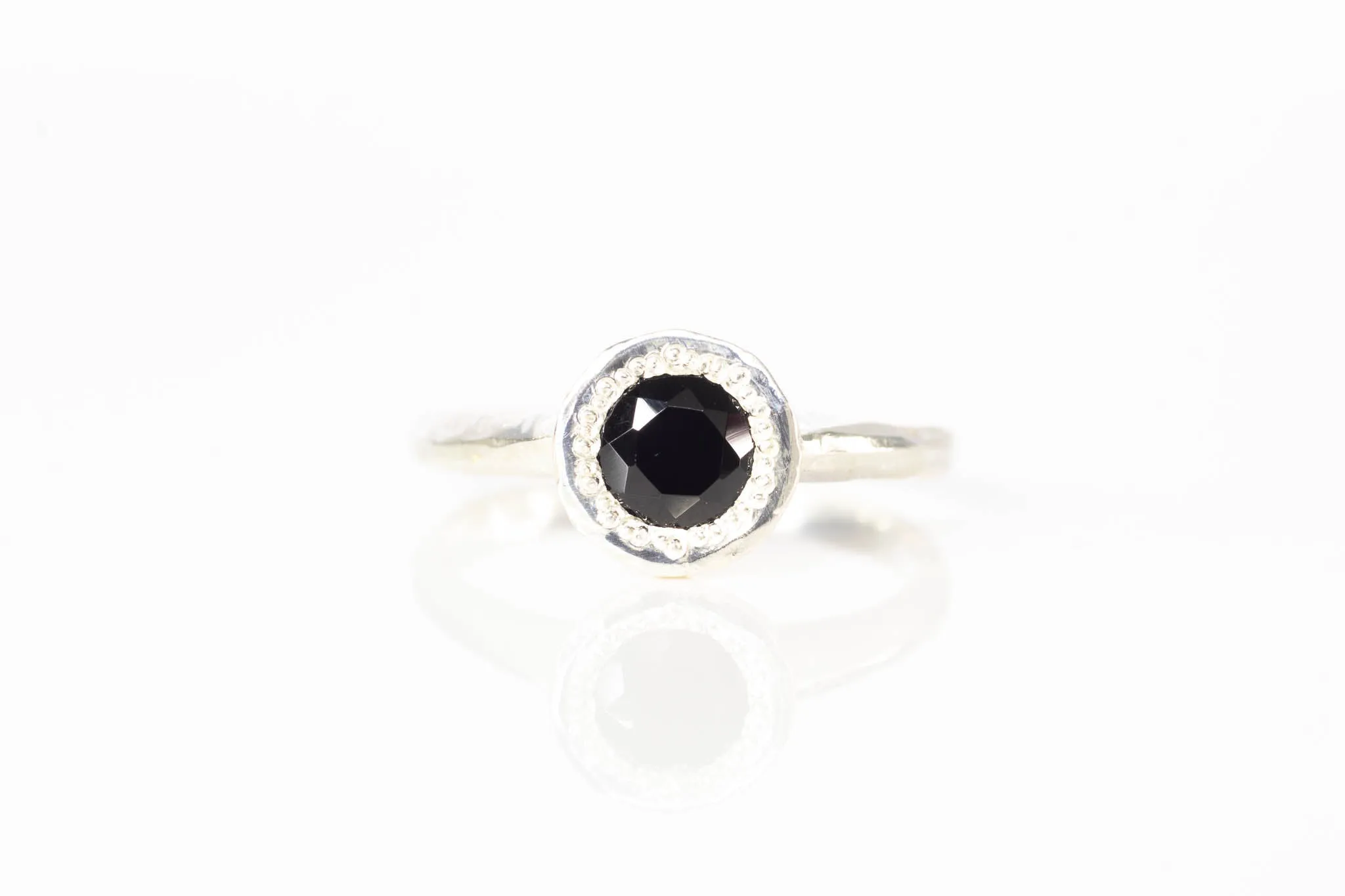 Lota Ring - Sterling Silver with Black Spinel sold by Sophie Divett Jewelry product image thumbnail 2