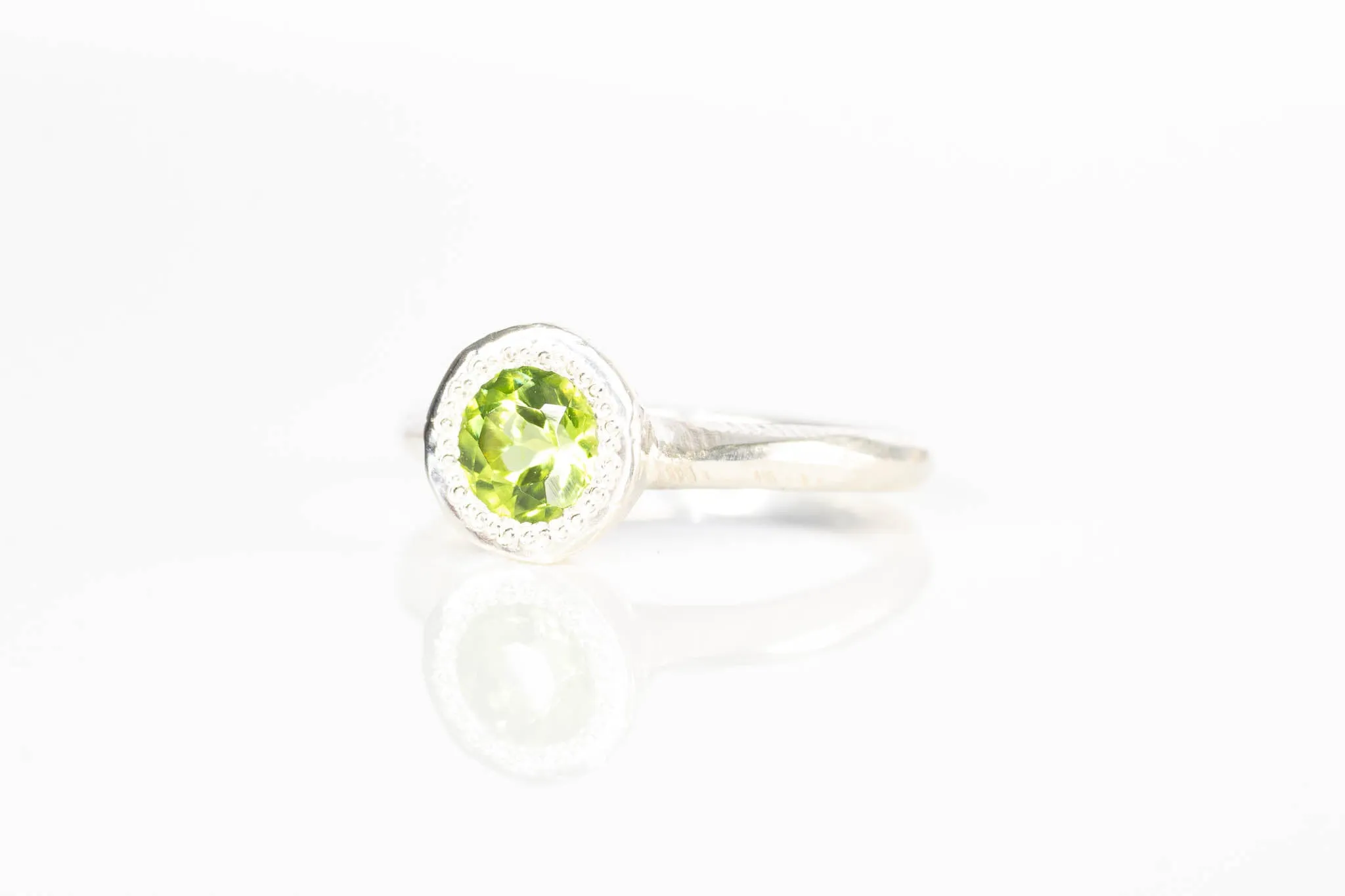Lota Ring - Sterling Silver with Peridot sold by Sophie Divett Jewelry product image thumbnail 2