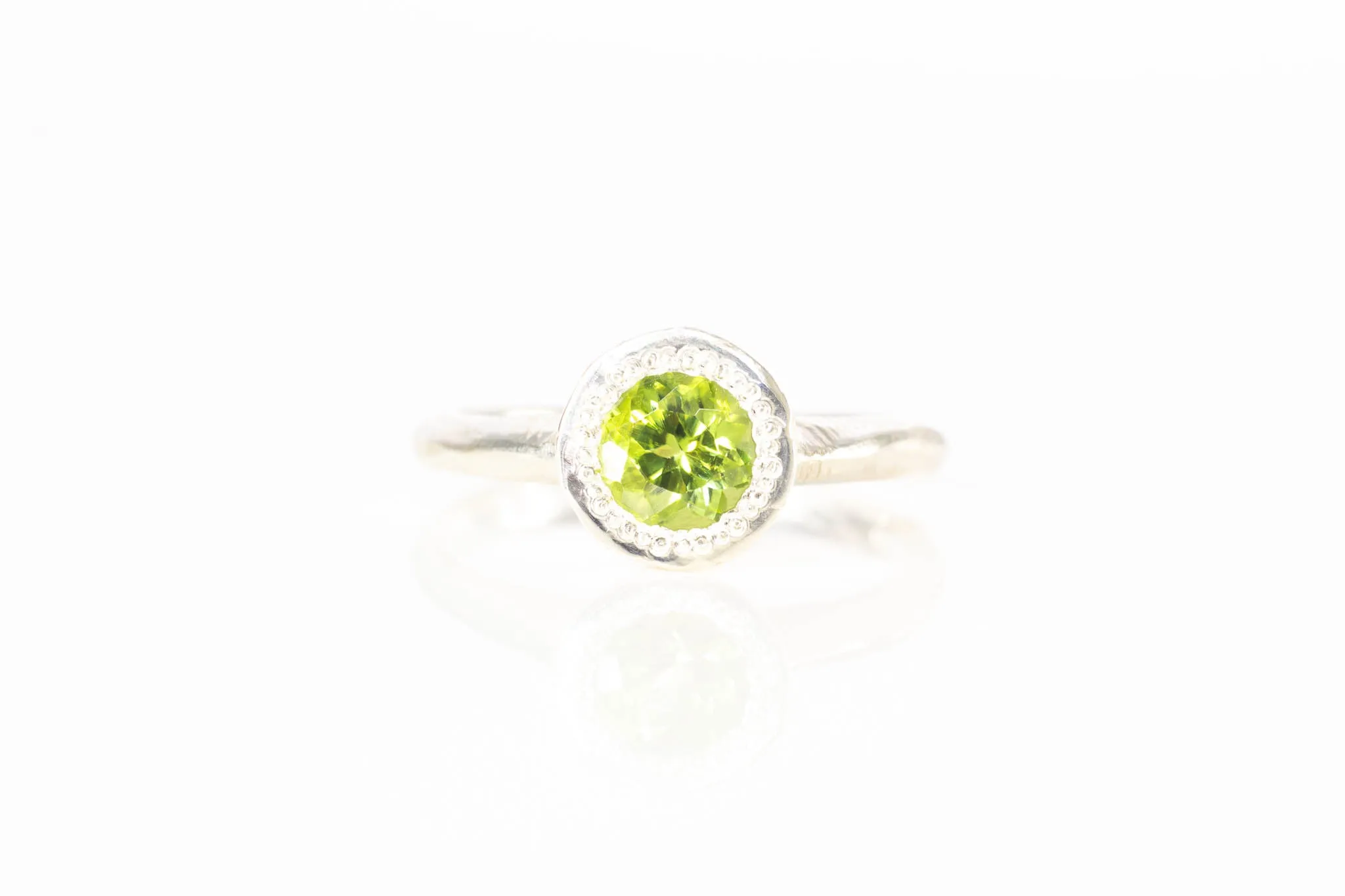 Lota Ring - Sterling Silver with Peridot sold by Sophie Divett Jewelry product image thumbnail 3