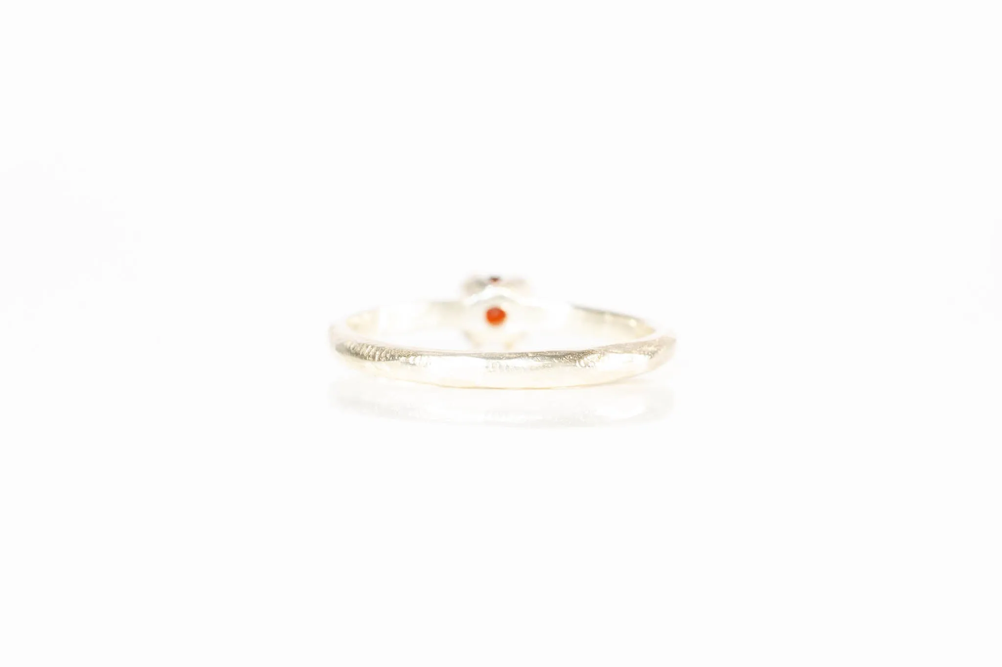 Droplet Ring - Sterling Silver with Garnet sold by Sophie Divett Jewelry product image thumbnail 5