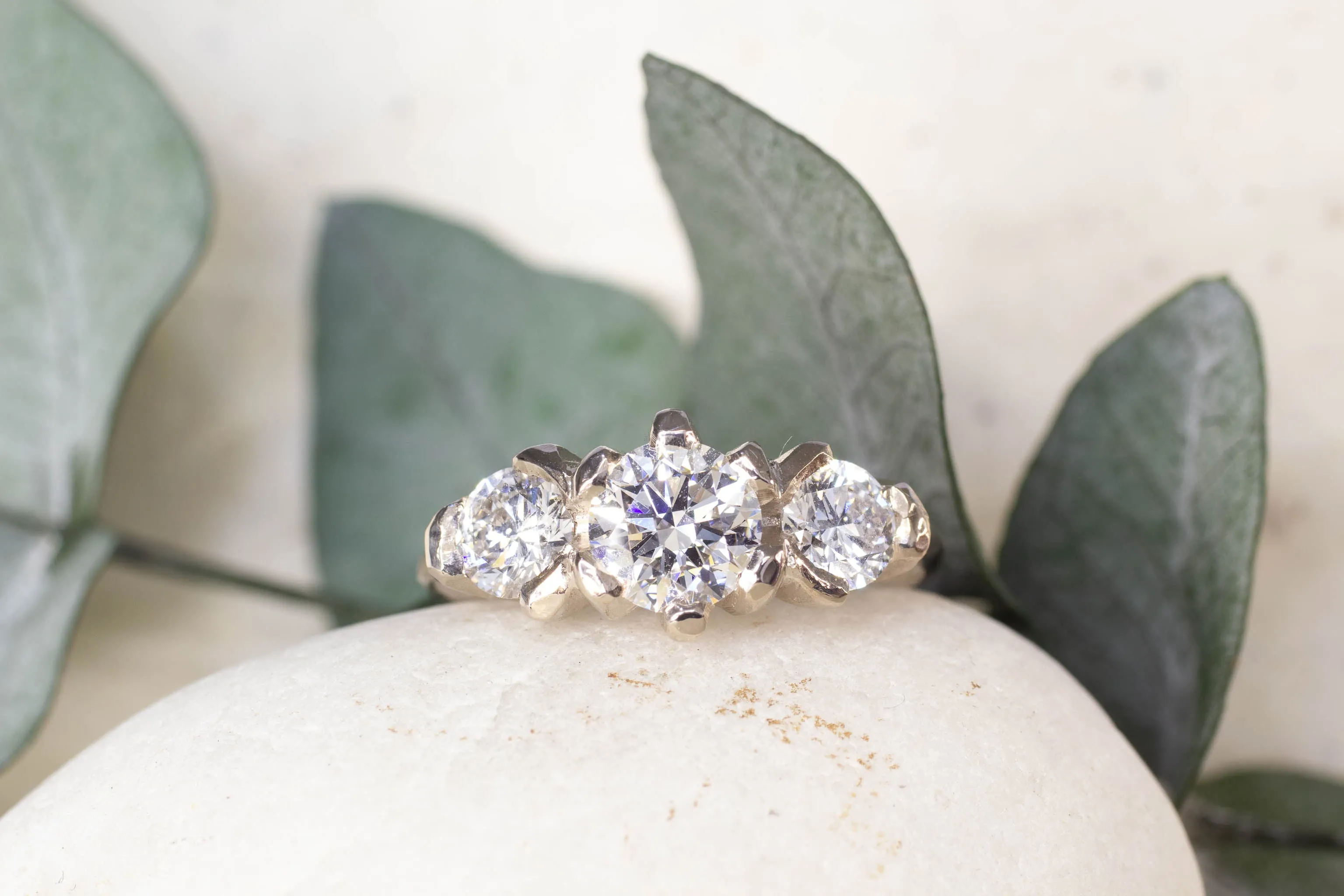 Athena Ring - 18ct White Gold with Diamonds sold by Sophie Divett Jewelry product image thumbnail 2