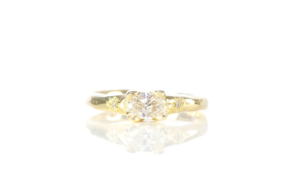 Argus Ring - 9ct Yellow Gold with Lab-Grown Diamonds sold by Sophie Divett Jewelry