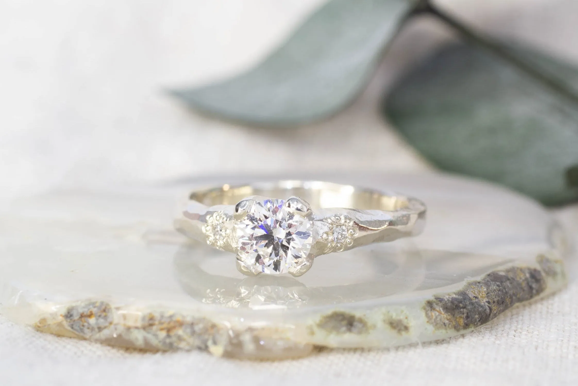 Mira Ring - 9ct White Gold with 0.61ct Lab Diamond sold by Sophie Divett Jewelry product image thumbnail 2