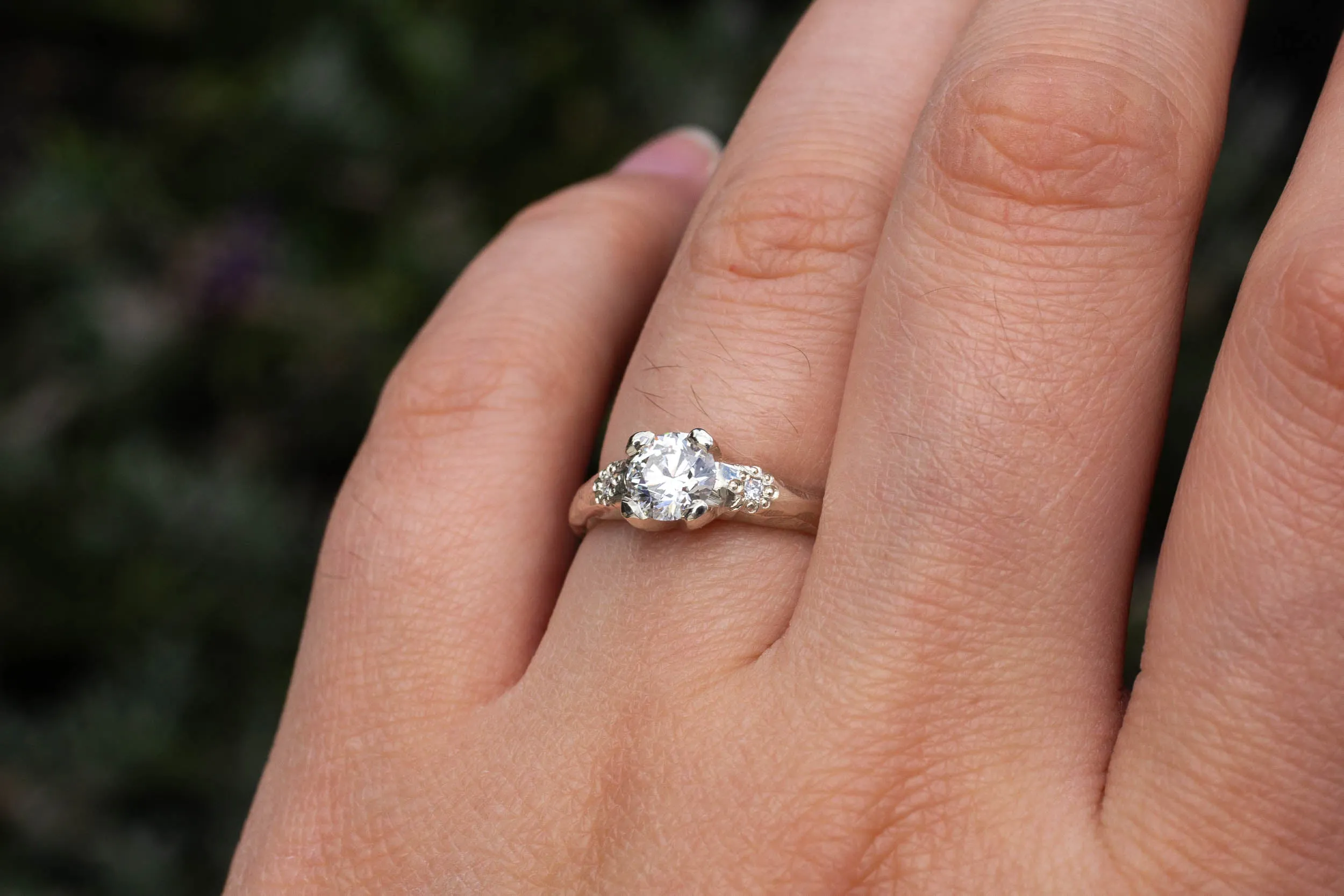 Mira Ring - 9ct White Gold with 0.61ct Lab Diamond sold by Sophie Divett Jewelry product image thumbnail 3