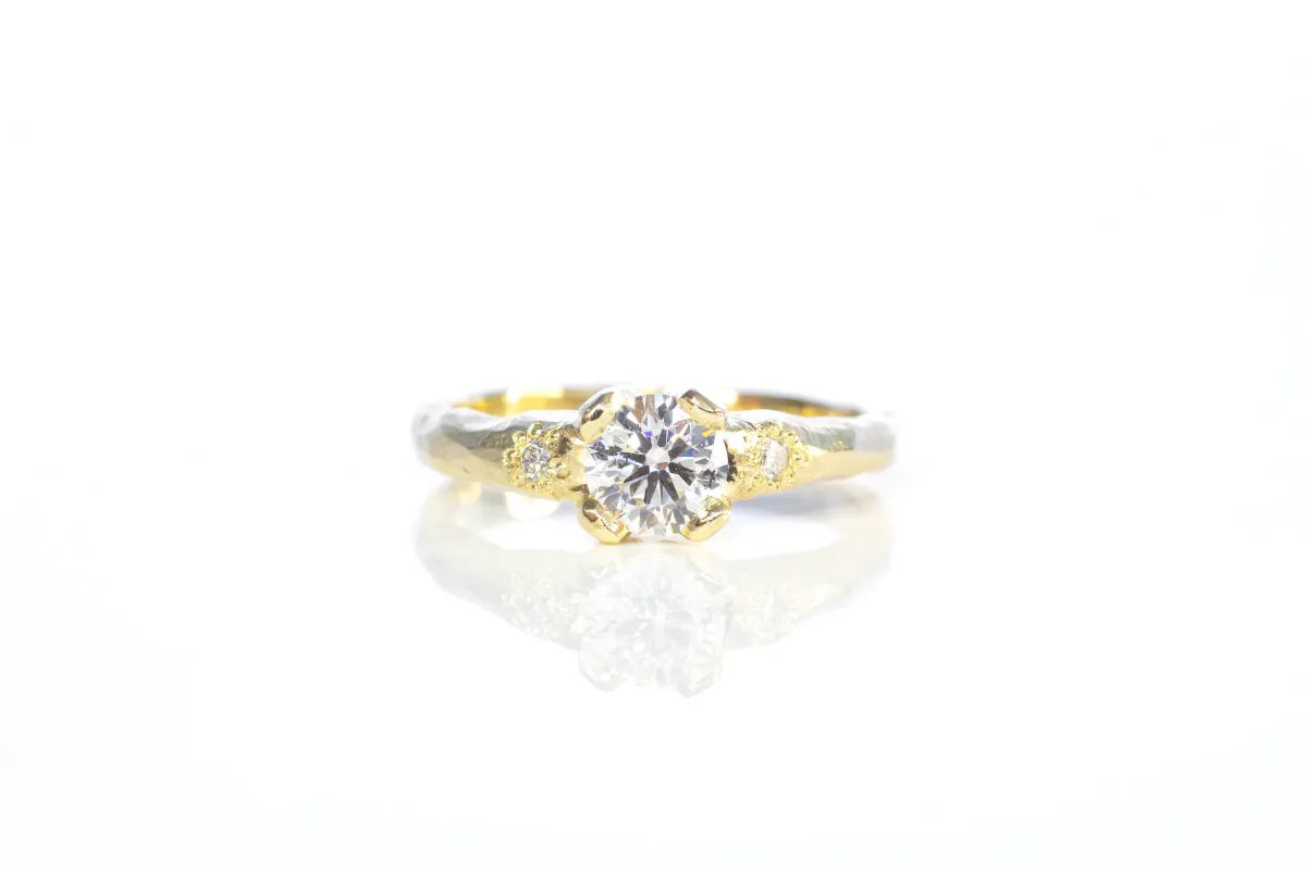 Mira Ring - 9ct Yellow Gold with 0.62ct Lab Diamond sold by Sophie Divett Jewelry
