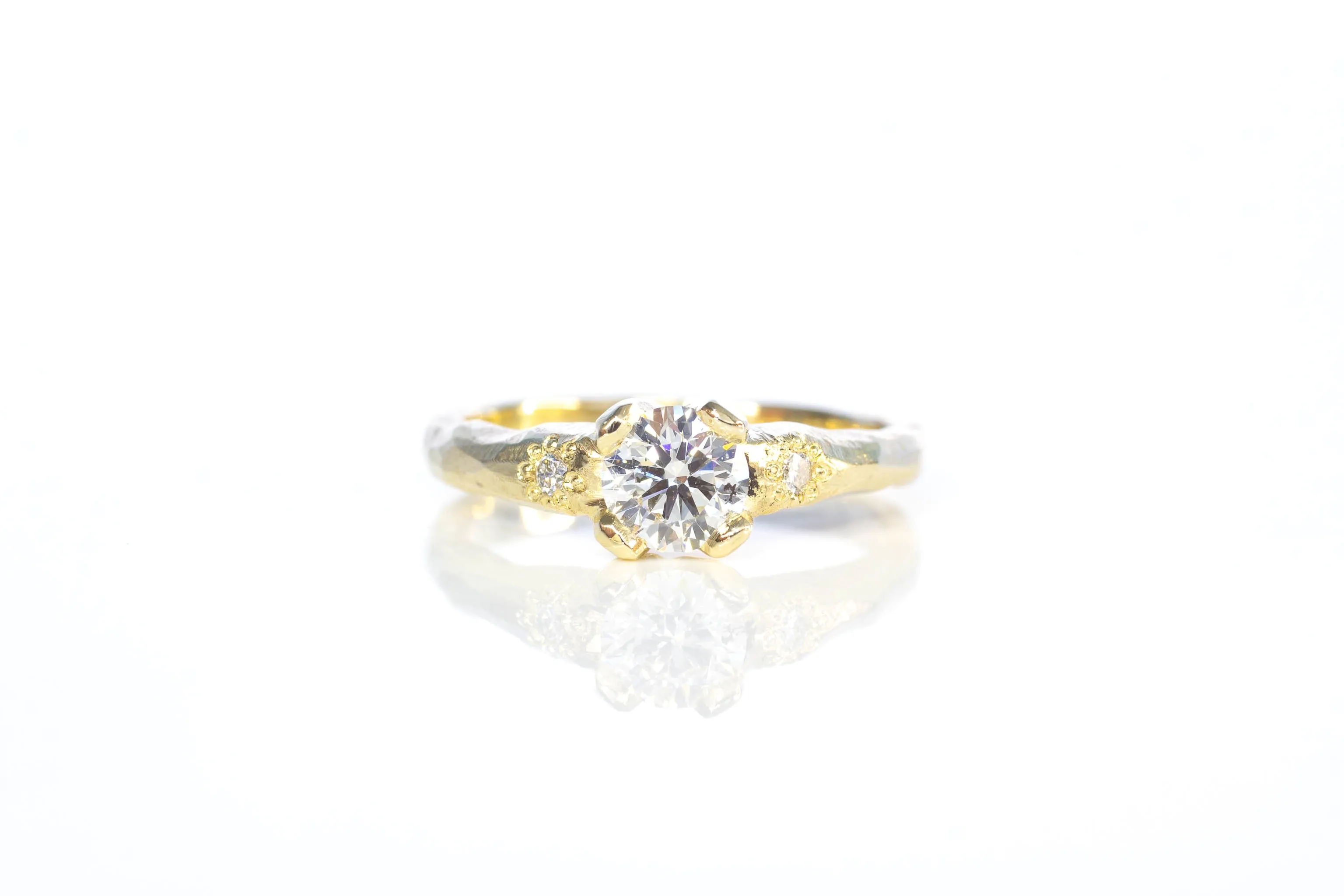 Mira Ring - 9ct Yellow Gold with 0.62ct Lab Diamond sold by Sophie Divett Jewelry