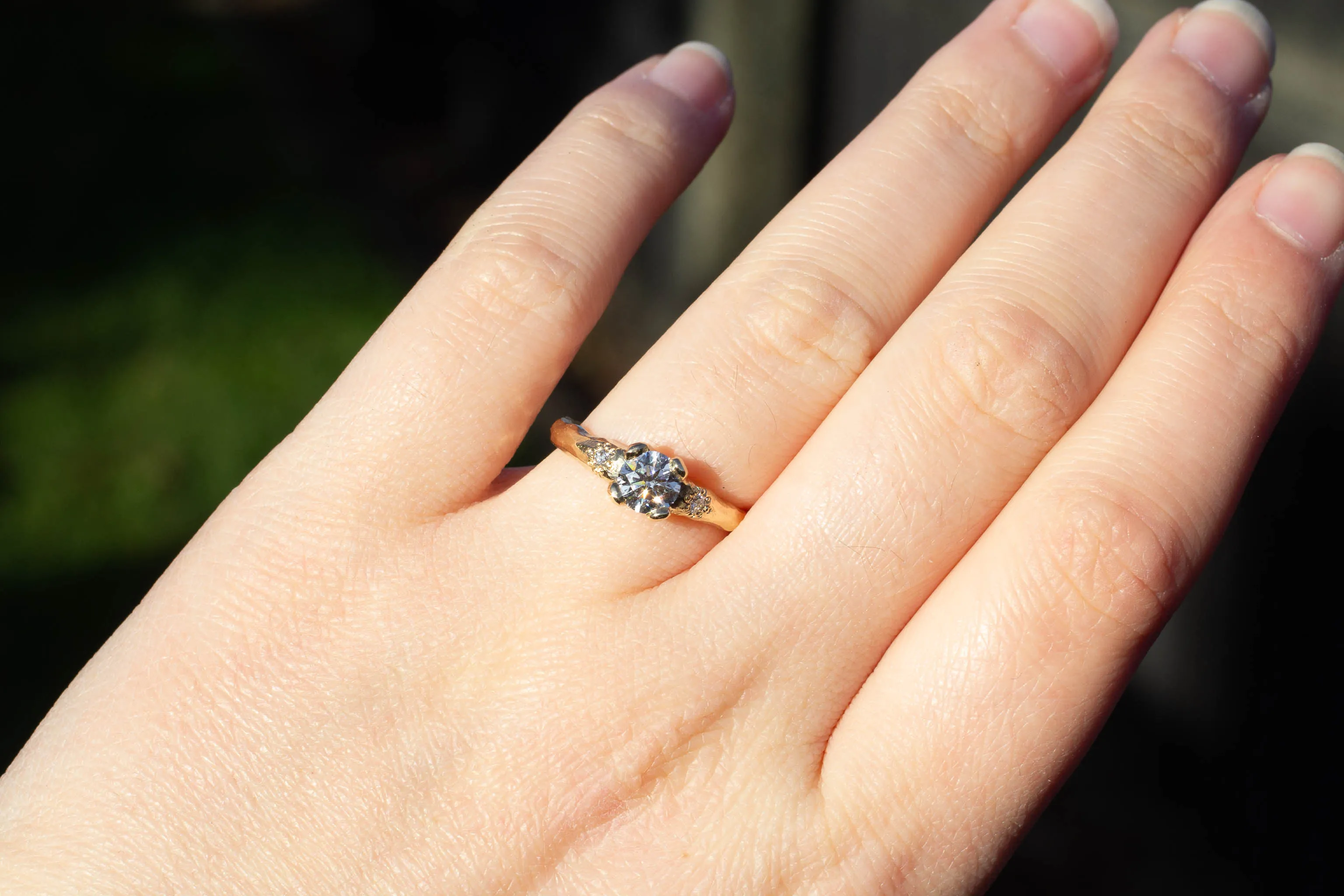 Mira Ring - 9ct Yellow Gold with 0.62ct Lab Diamond sold by Sophie Divett Jewelry product image thumbnail 4