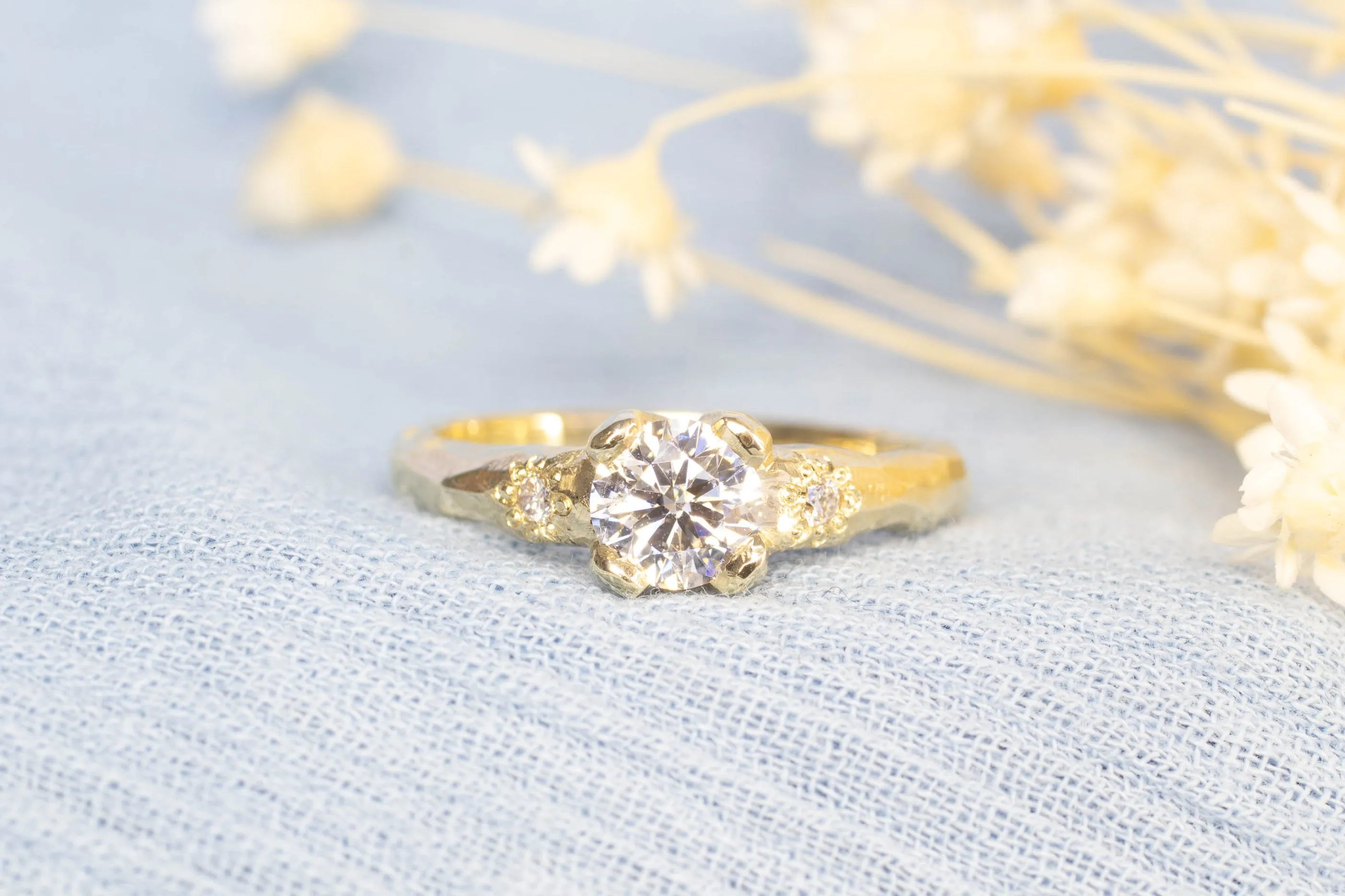 Mira Ring - 9ct Yellow Gold with 0.62ct Lab Diamond sold by Sophie Divett Jewelry product image thumbnail 2