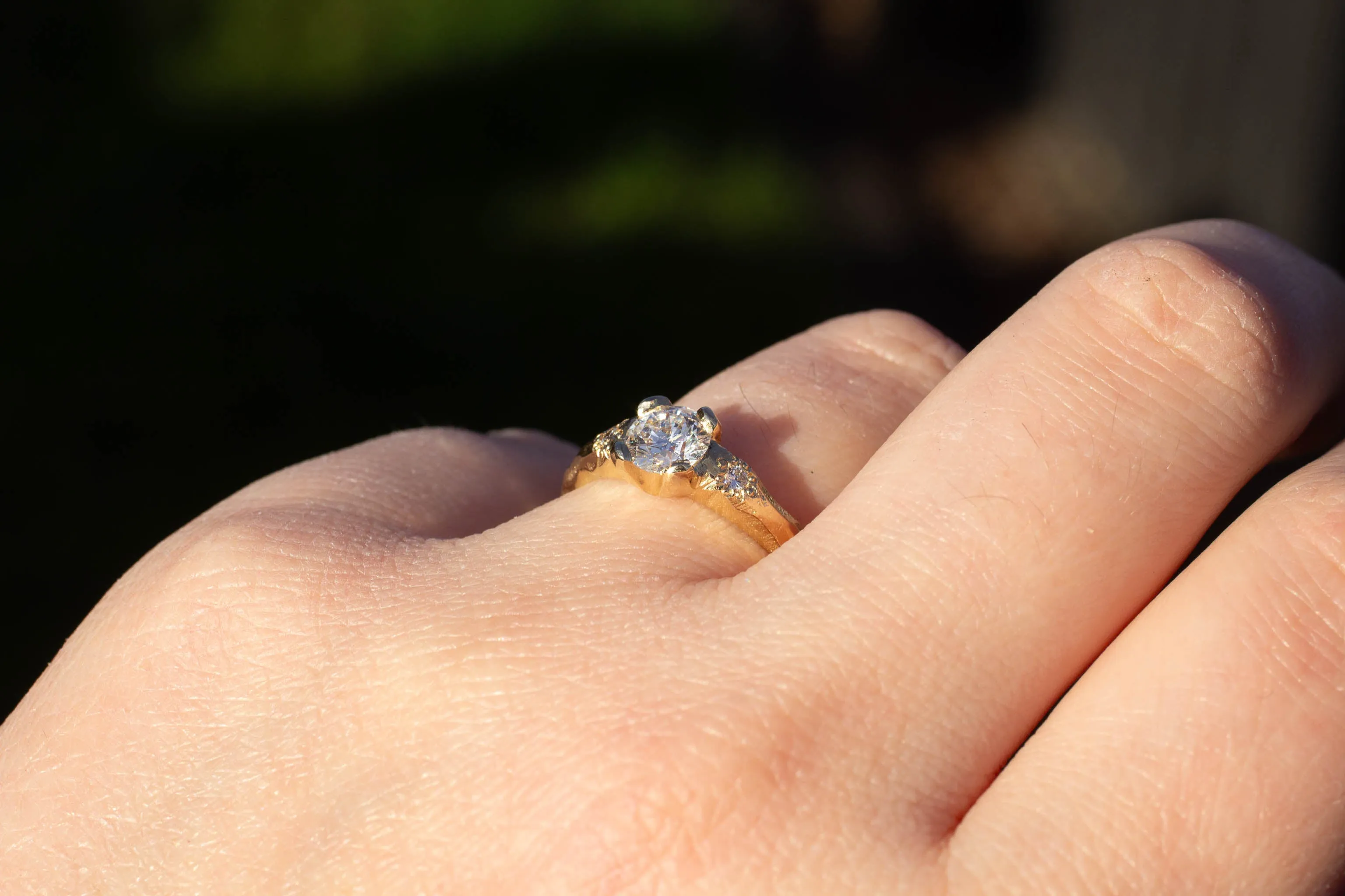 Mira Ring - 9ct Yellow Gold with 0.62ct Lab Diamond sold by Sophie Divett Jewelry product image thumbnail 5